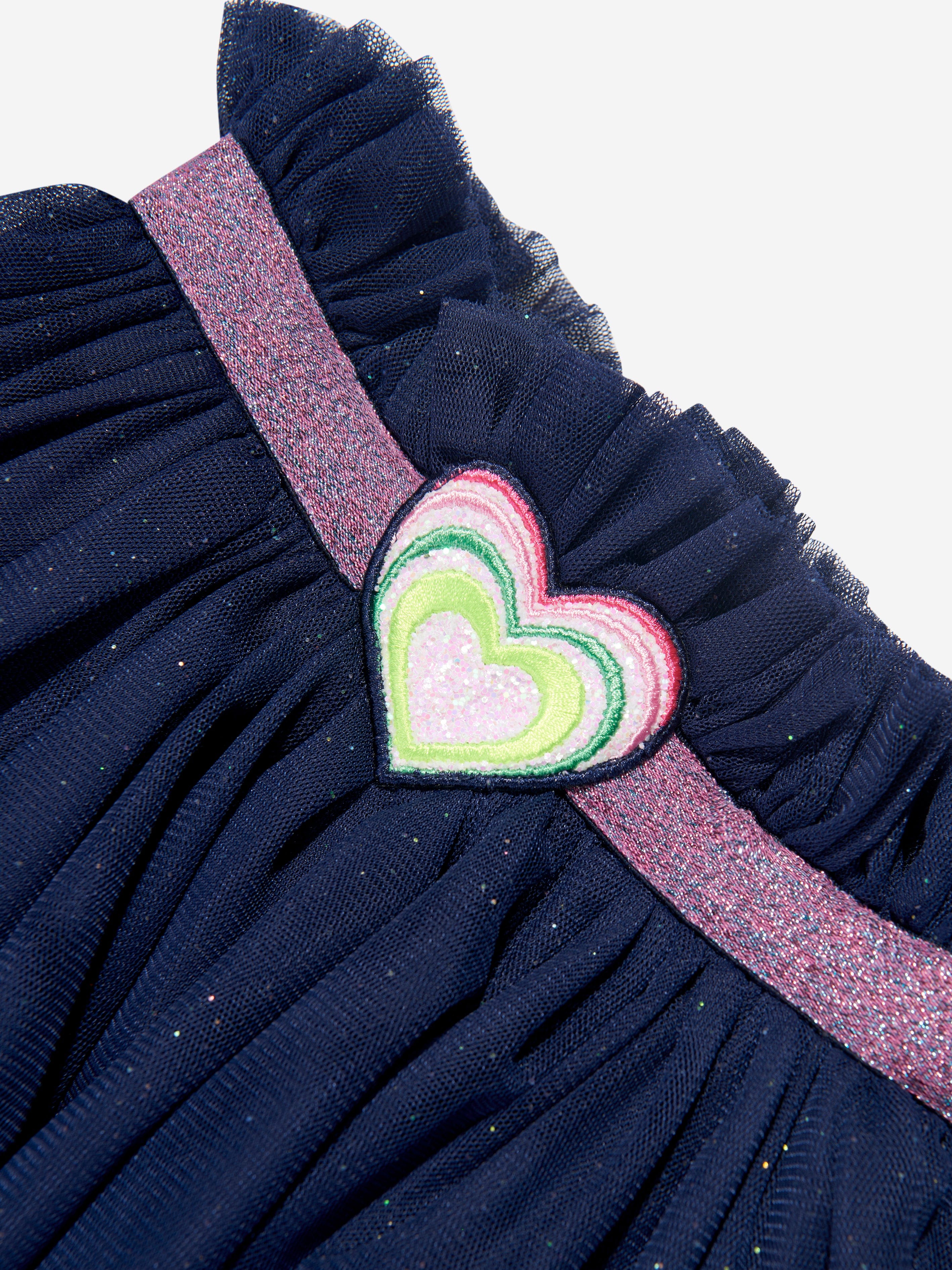 Billieblush Girls Tulle Star Skirt in Navy Outlet Top Quality