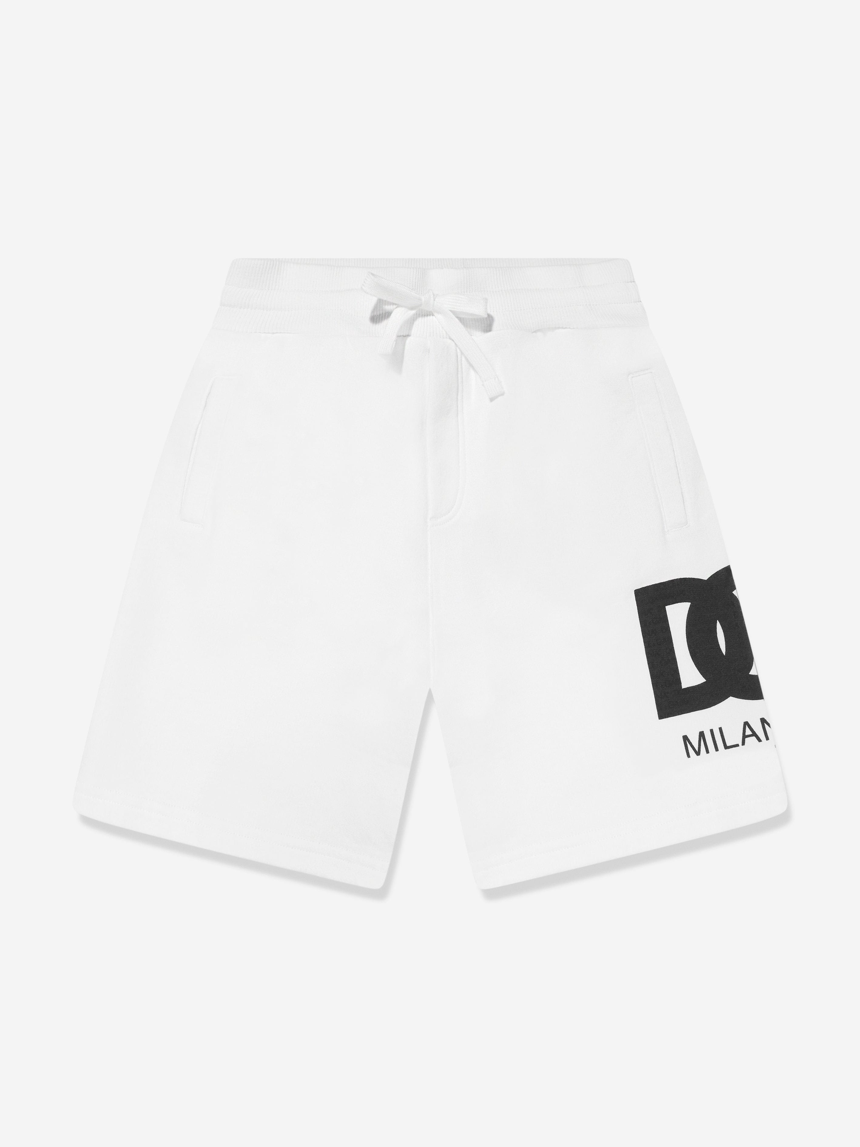 Dolce & Gabbana Boys Milano Bermuda Shorts in White Best Pices