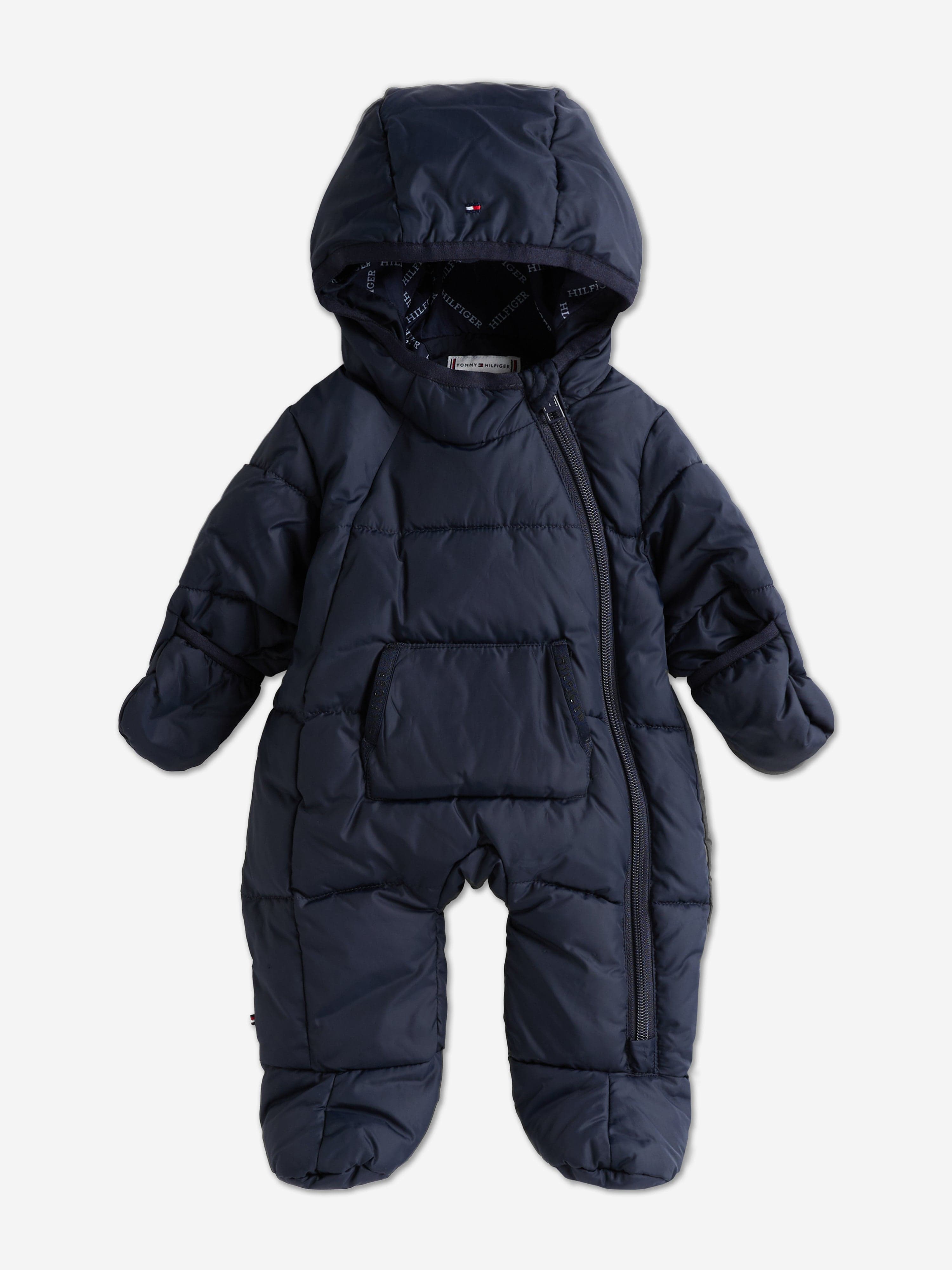 Tommy Hilfiger Baby Hooded Snowsuit in Navy 2025 New Sale Online