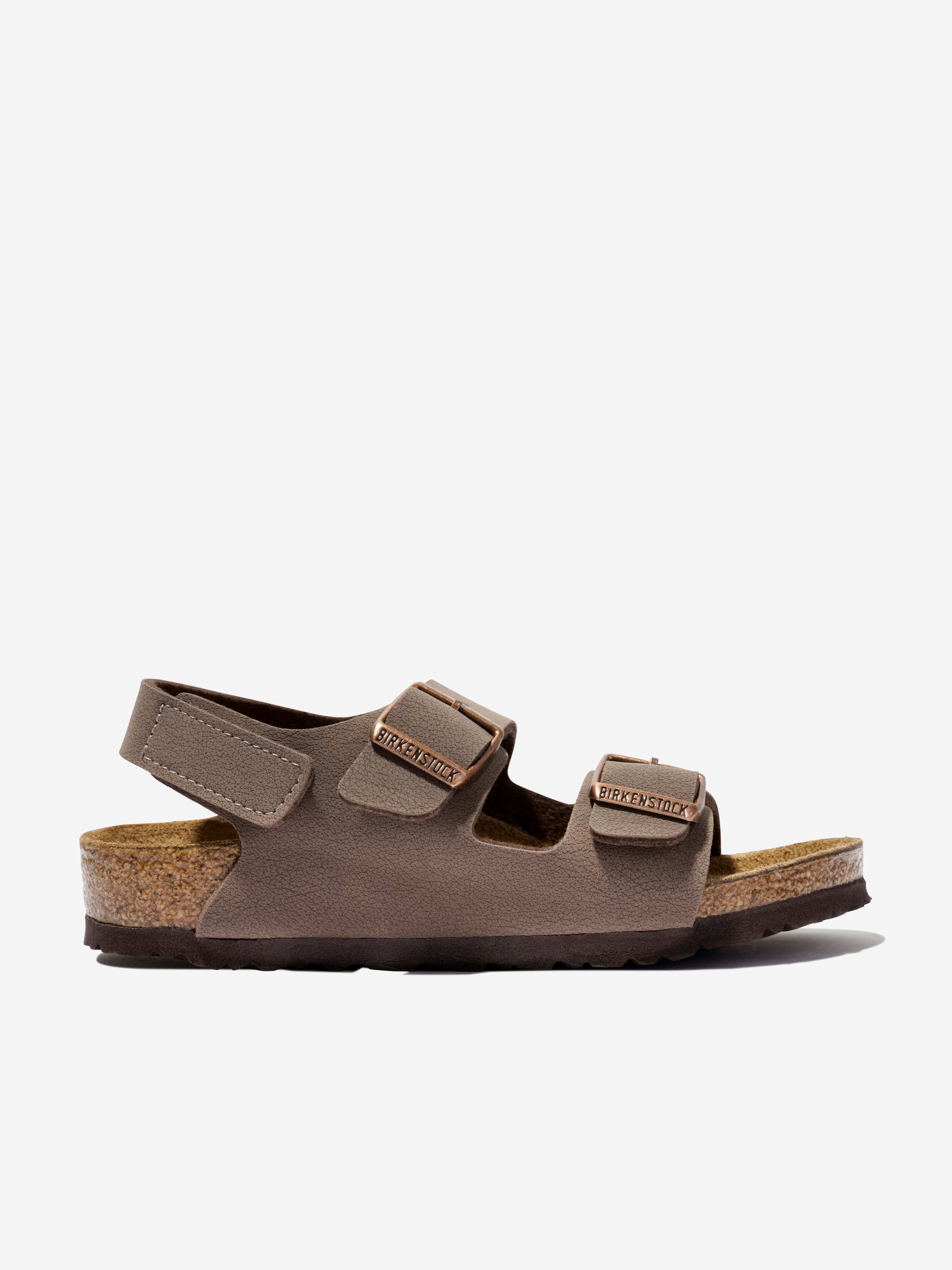 BIRKENSTOCK Boys Milano Sandals in Brown Cheap Sale Lowest Pice