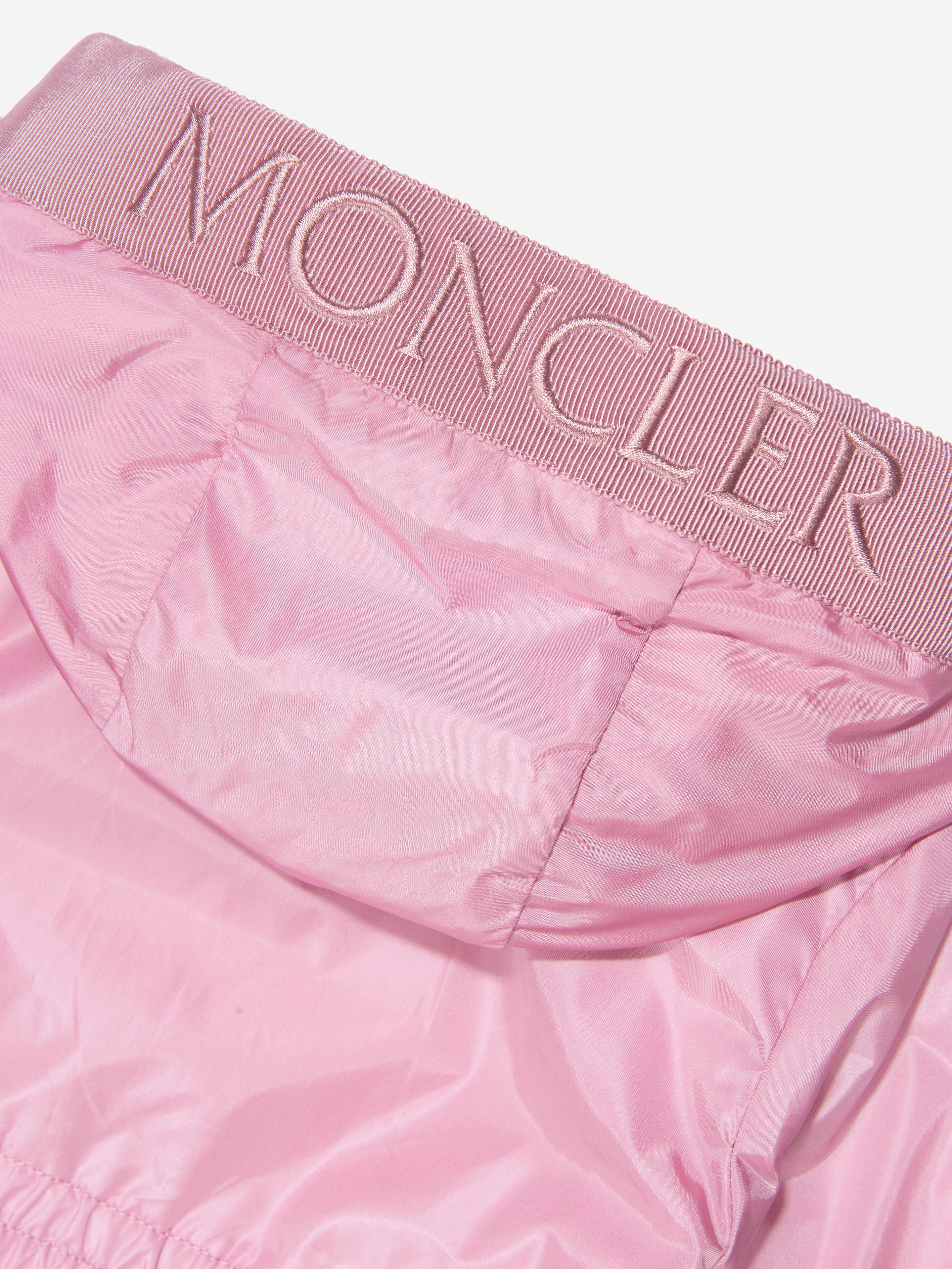 Moncler Enfant Baby Girls Messein Long Parka in Pink 100% Authentic Sale Online