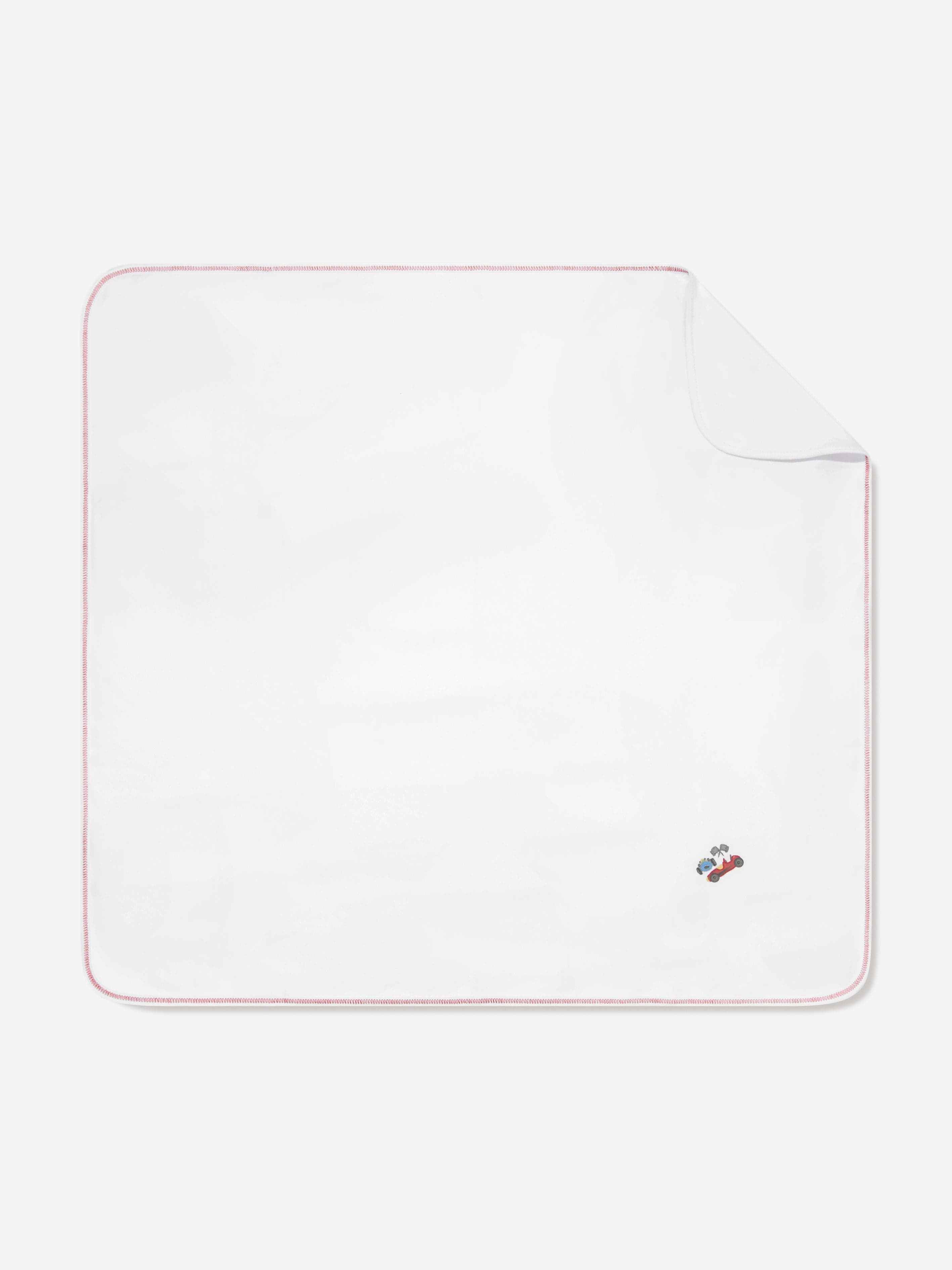 Magnolia Baby Baby Boys Grand Prix Receiving Blanket in White Cheap Get Authentic