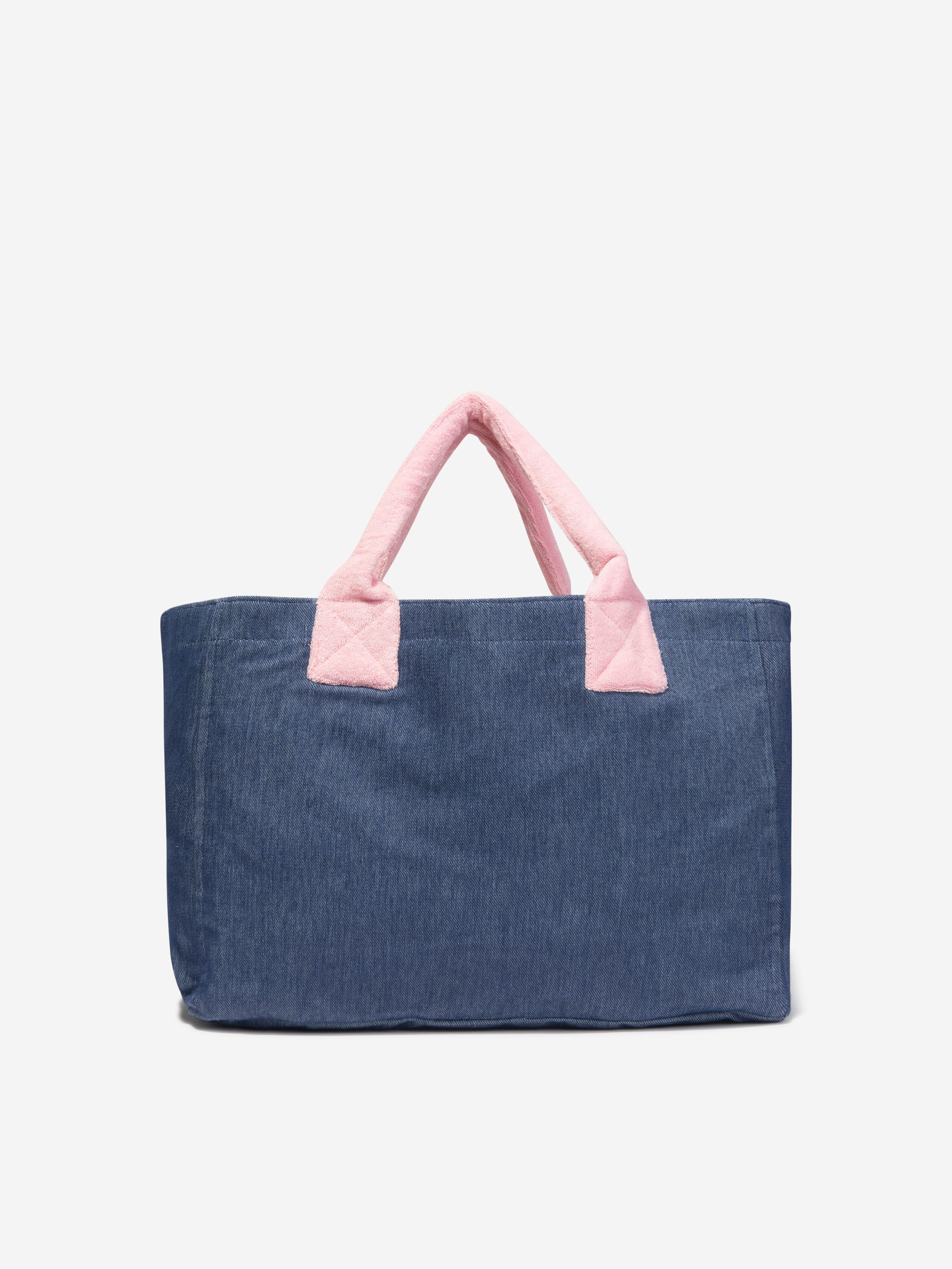AY by AYLA Girls Denim Look Tote Bag in Blue Free Shipping Geniue Stockist