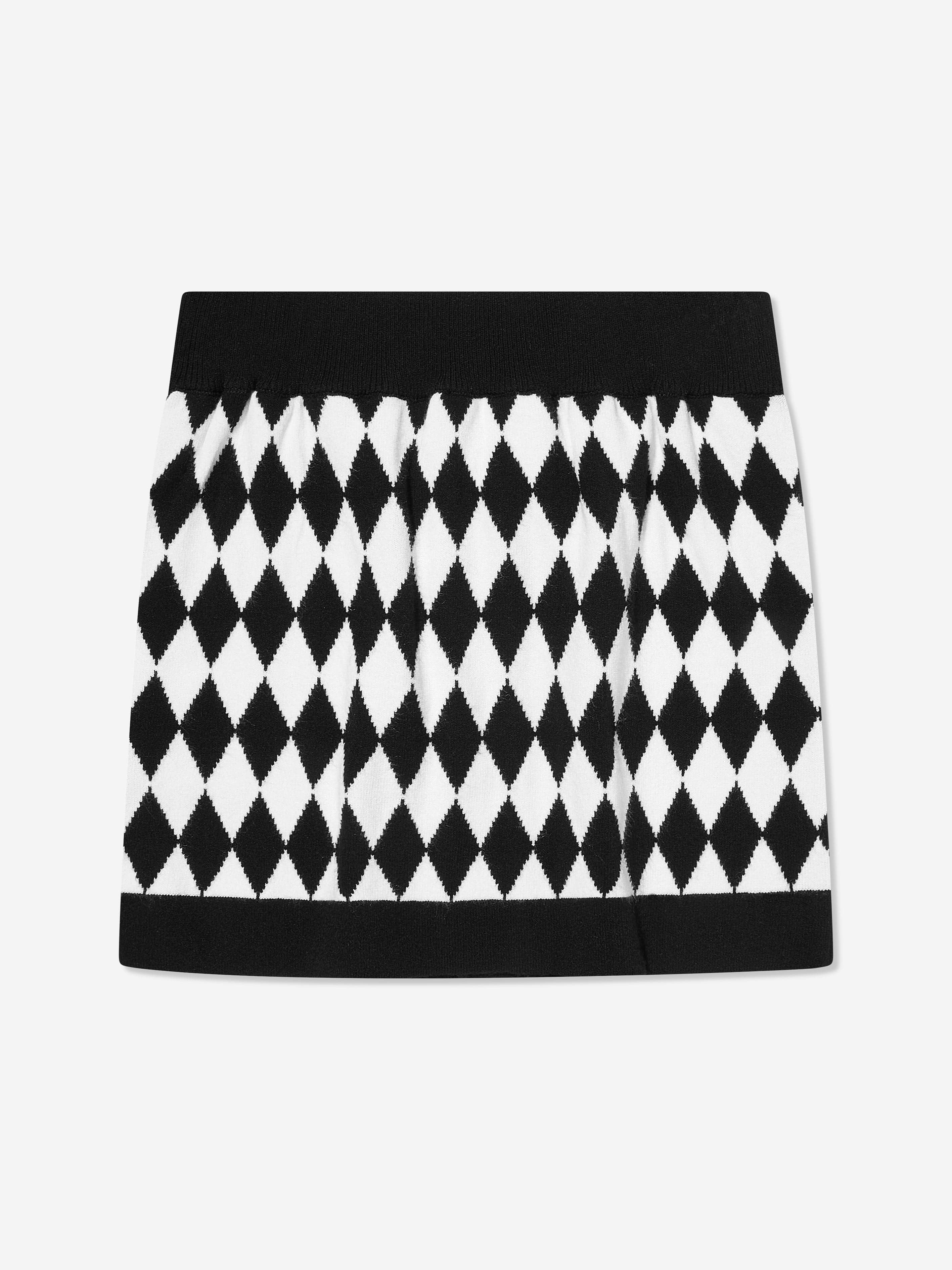 Balmain Girls Knitted Skirt in Black Cheap Sale Big Sale