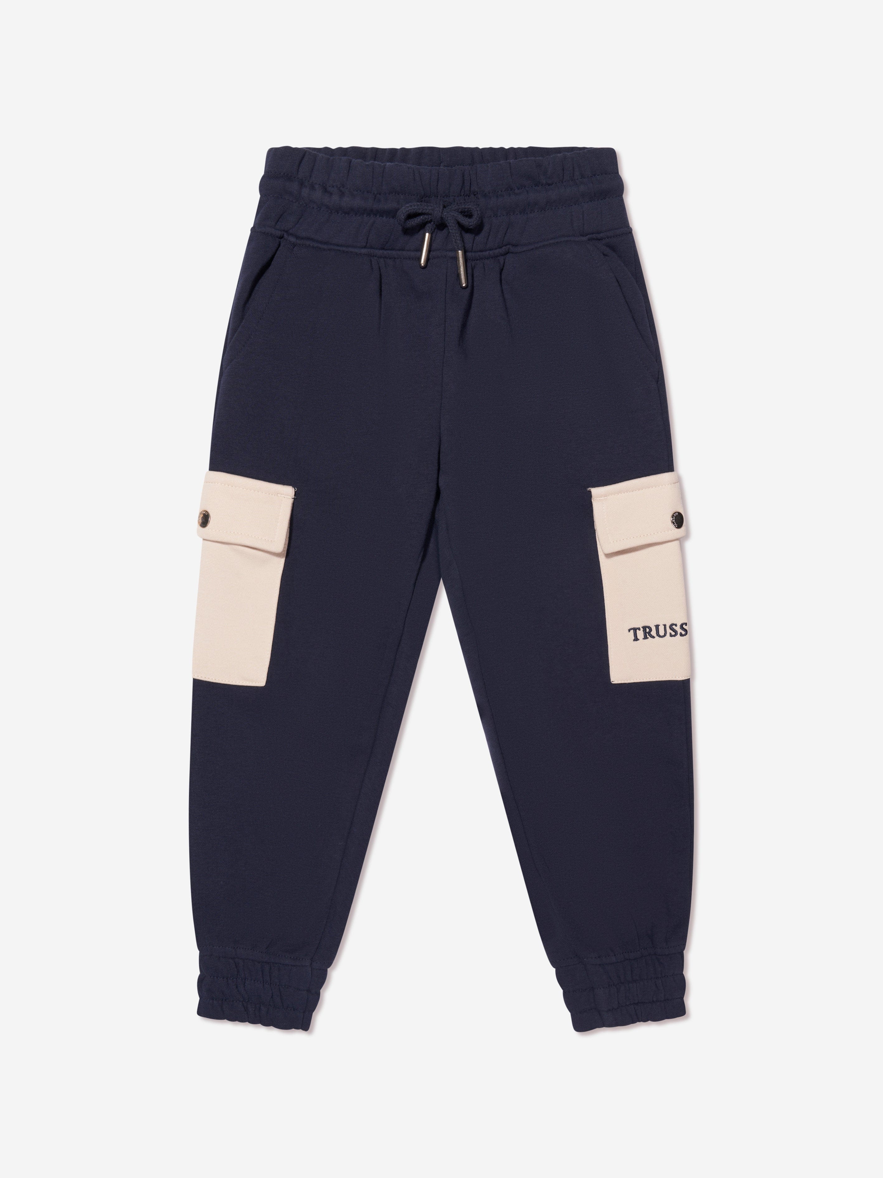Trussardi Boys Umati Joggers in Navy Perfect For Sale