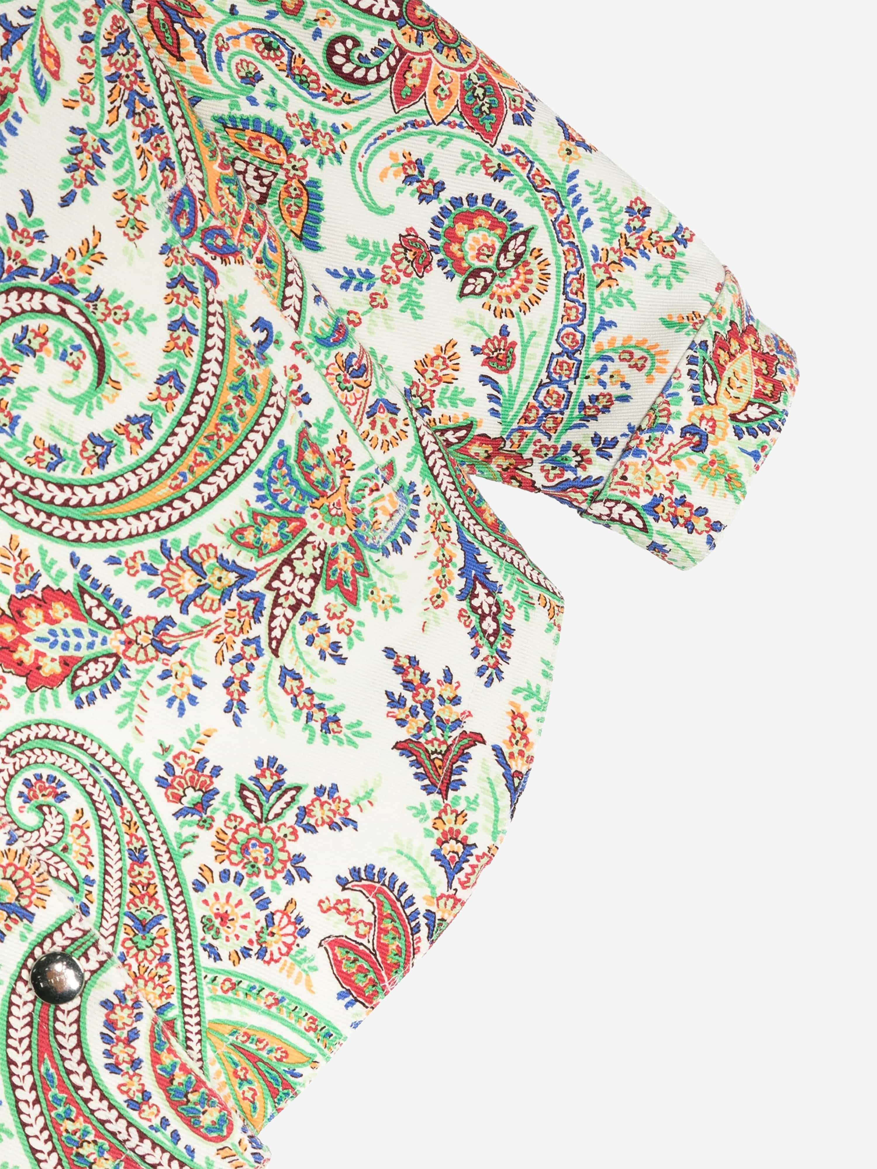 Etro Girls Floral Paisley Jacket in Multicolour Footaction Online