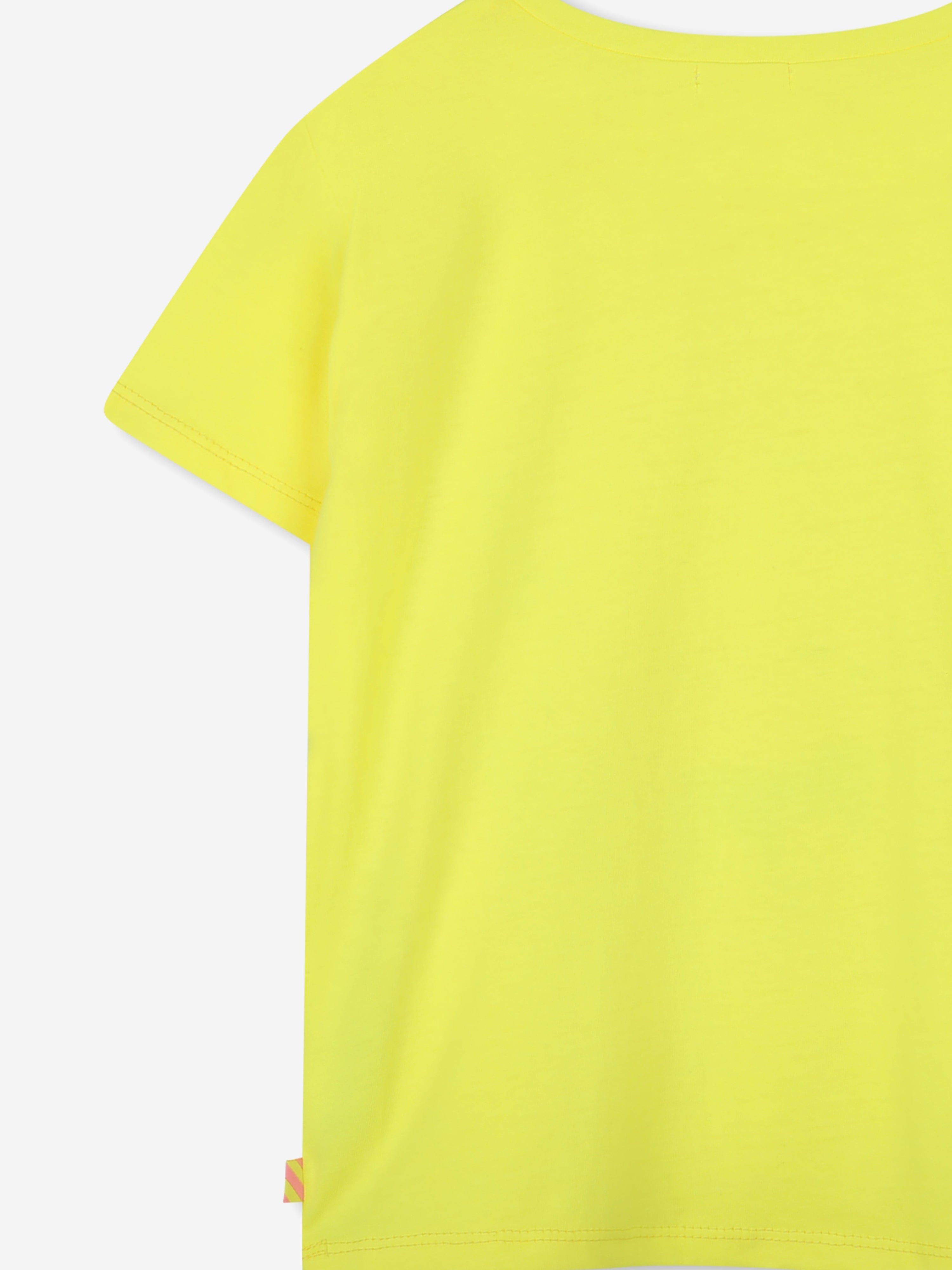Girls Sequin Illustrated T-Shirt in Yellow Cheap Online Online