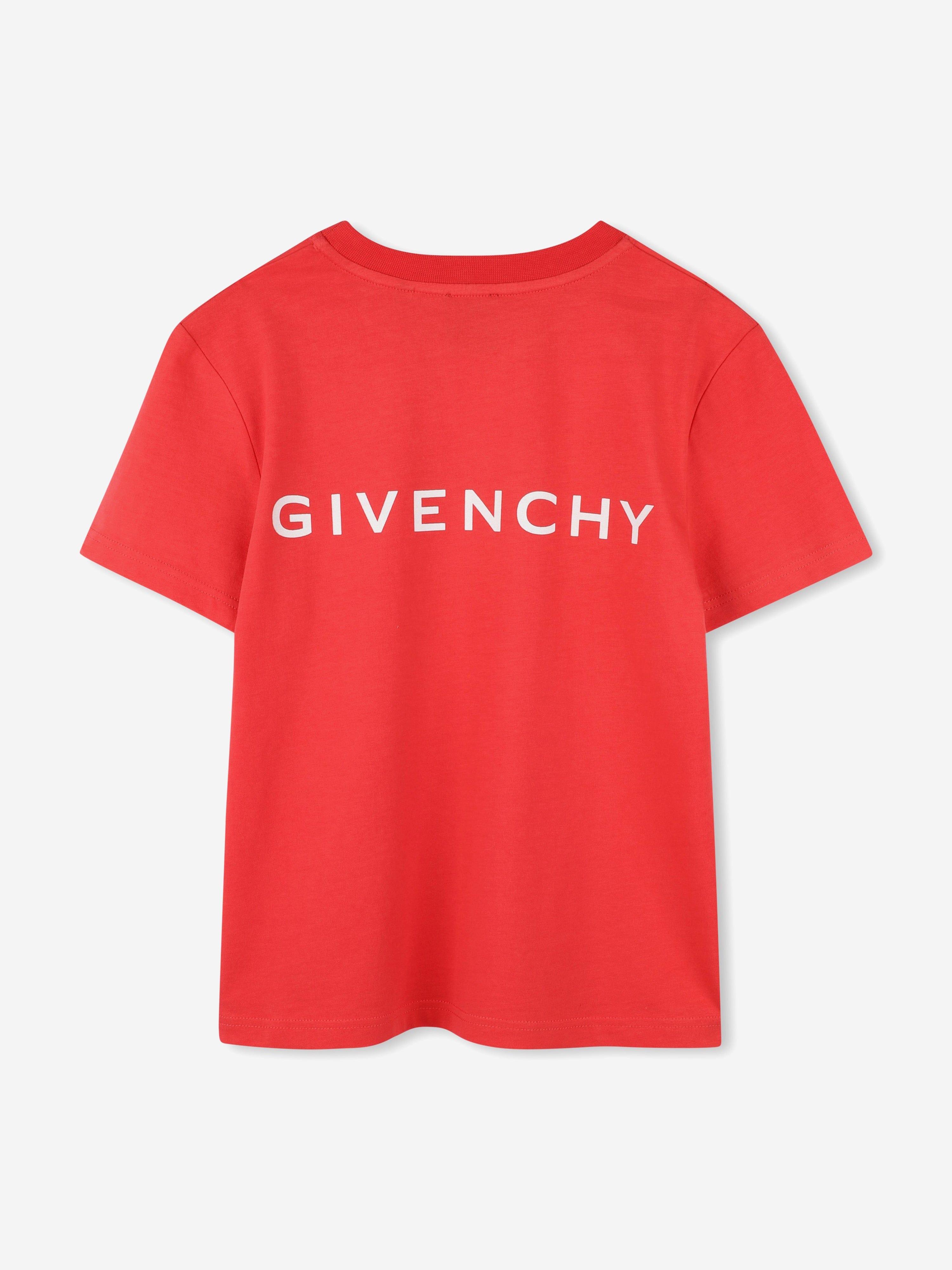 Boys 4G Logo T-Shirt in Red Clearance Online Fake