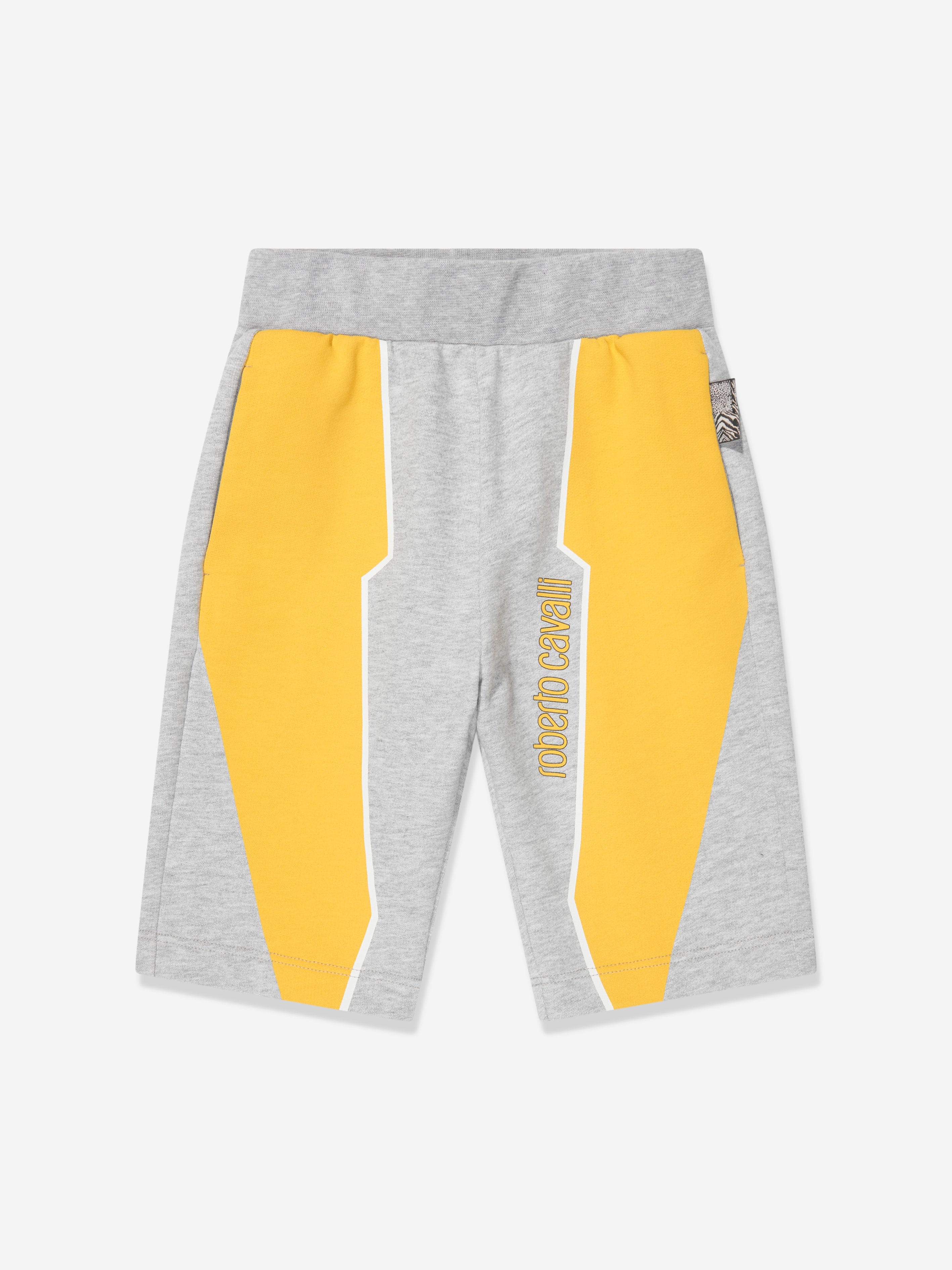 Roberto Cavalli Boys Logo Shorts in Grey Cheap Very Cheap