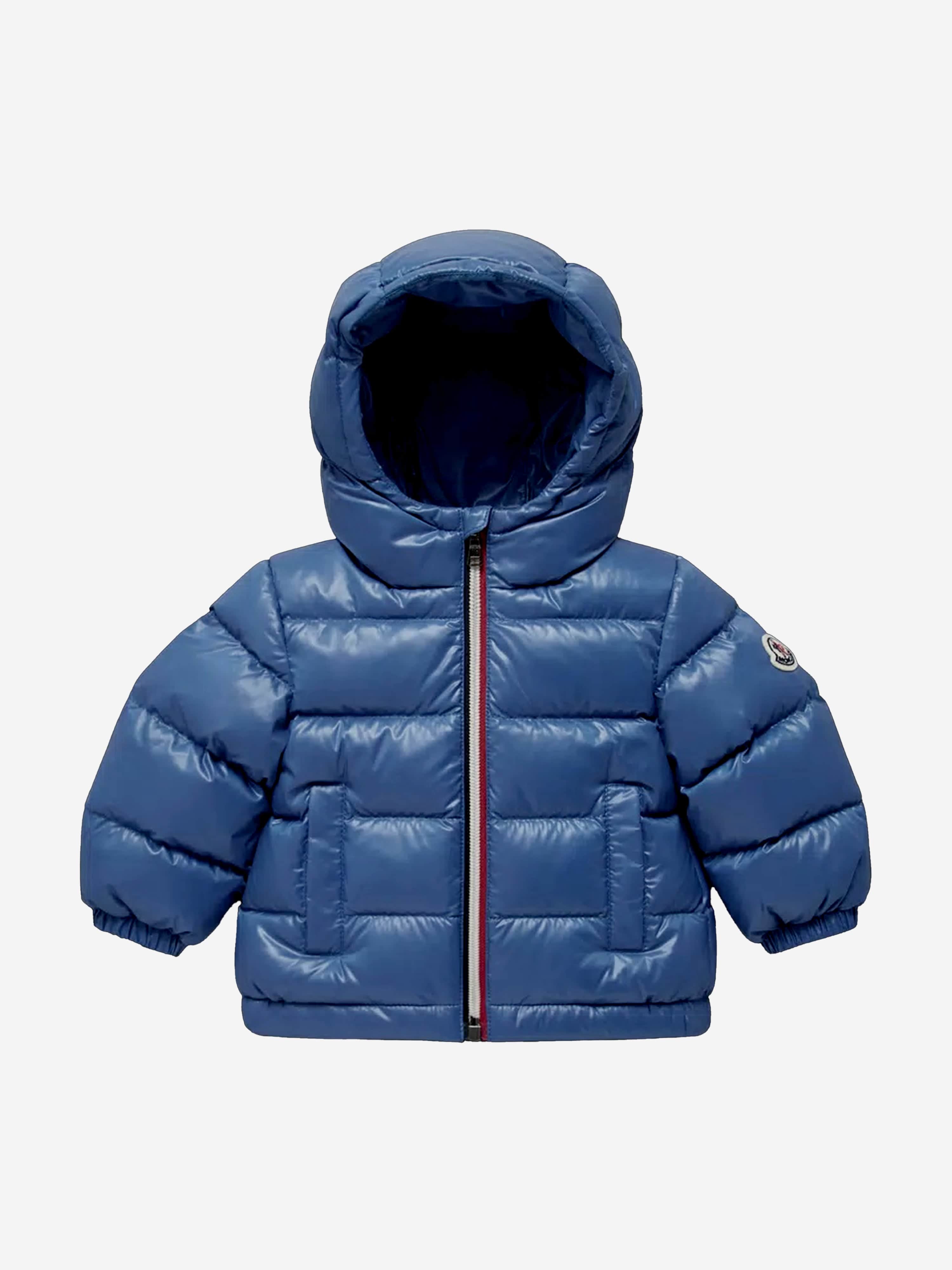 Moncler Enfant Boys Down Padded New Aubert Jacket in Blue Affordable Cheap Online