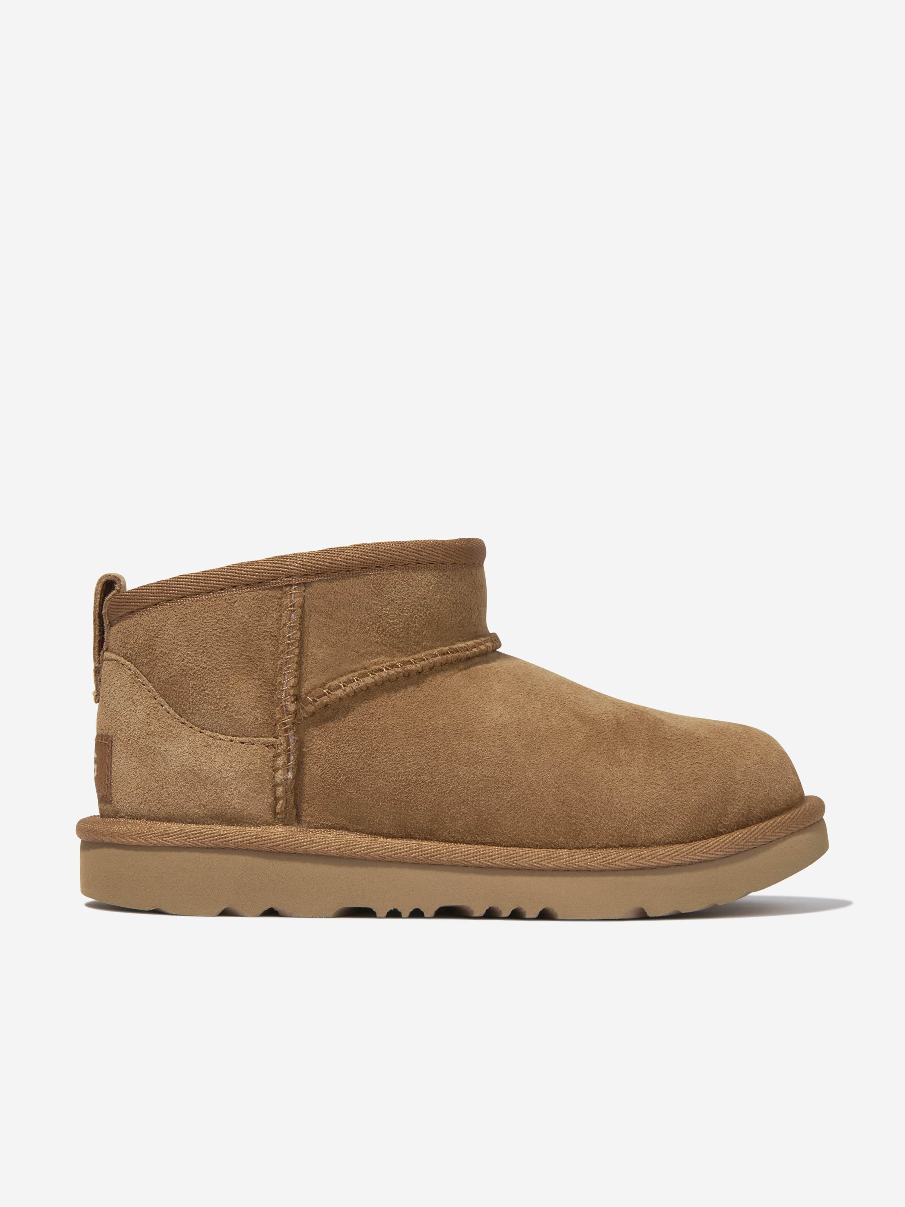 UGG Kids Classic Ultra Mini Boots in Brown Finishline For Sale