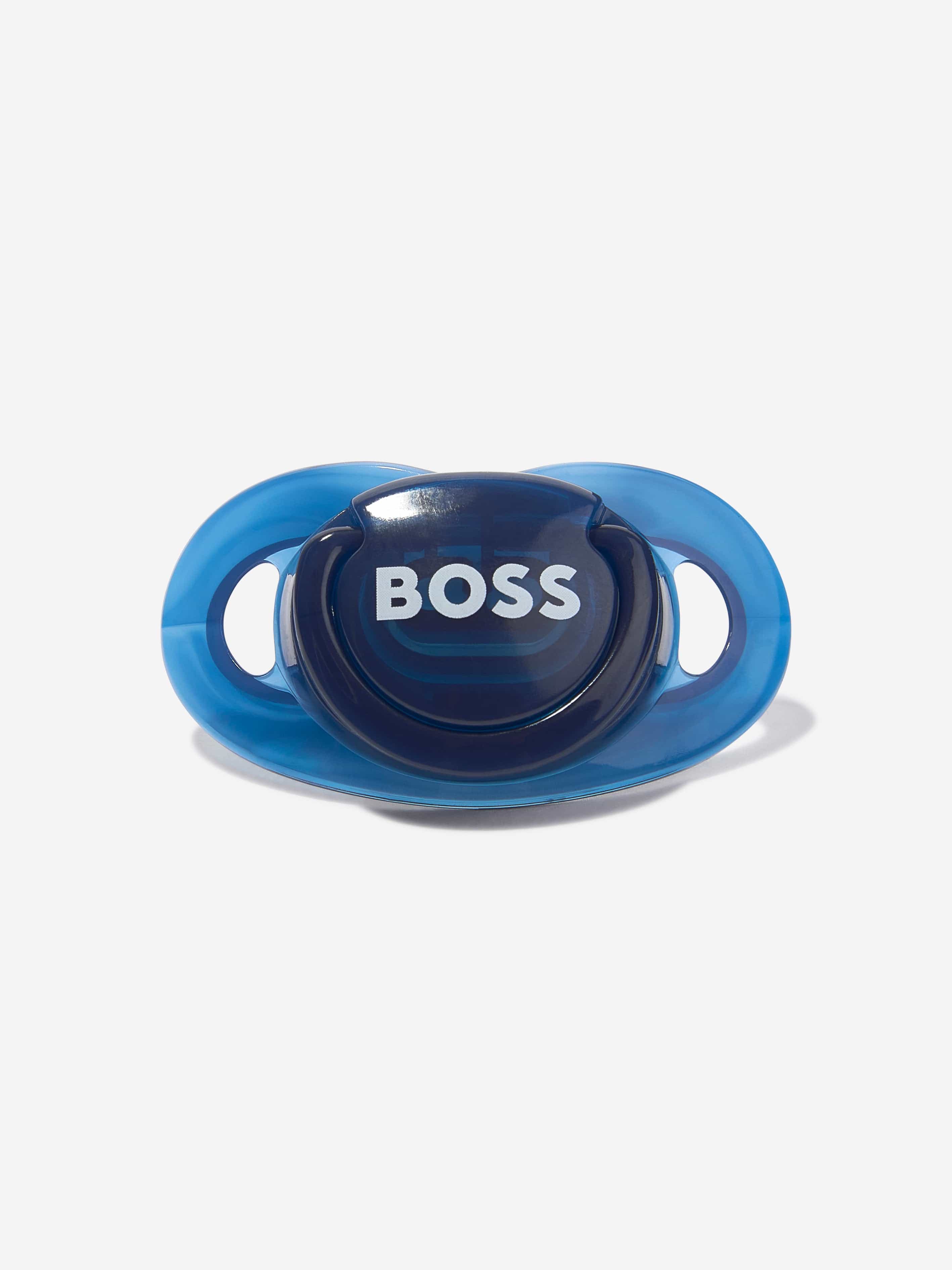BOSS Baby Logo Print Pacifier in Navy Discount Cost