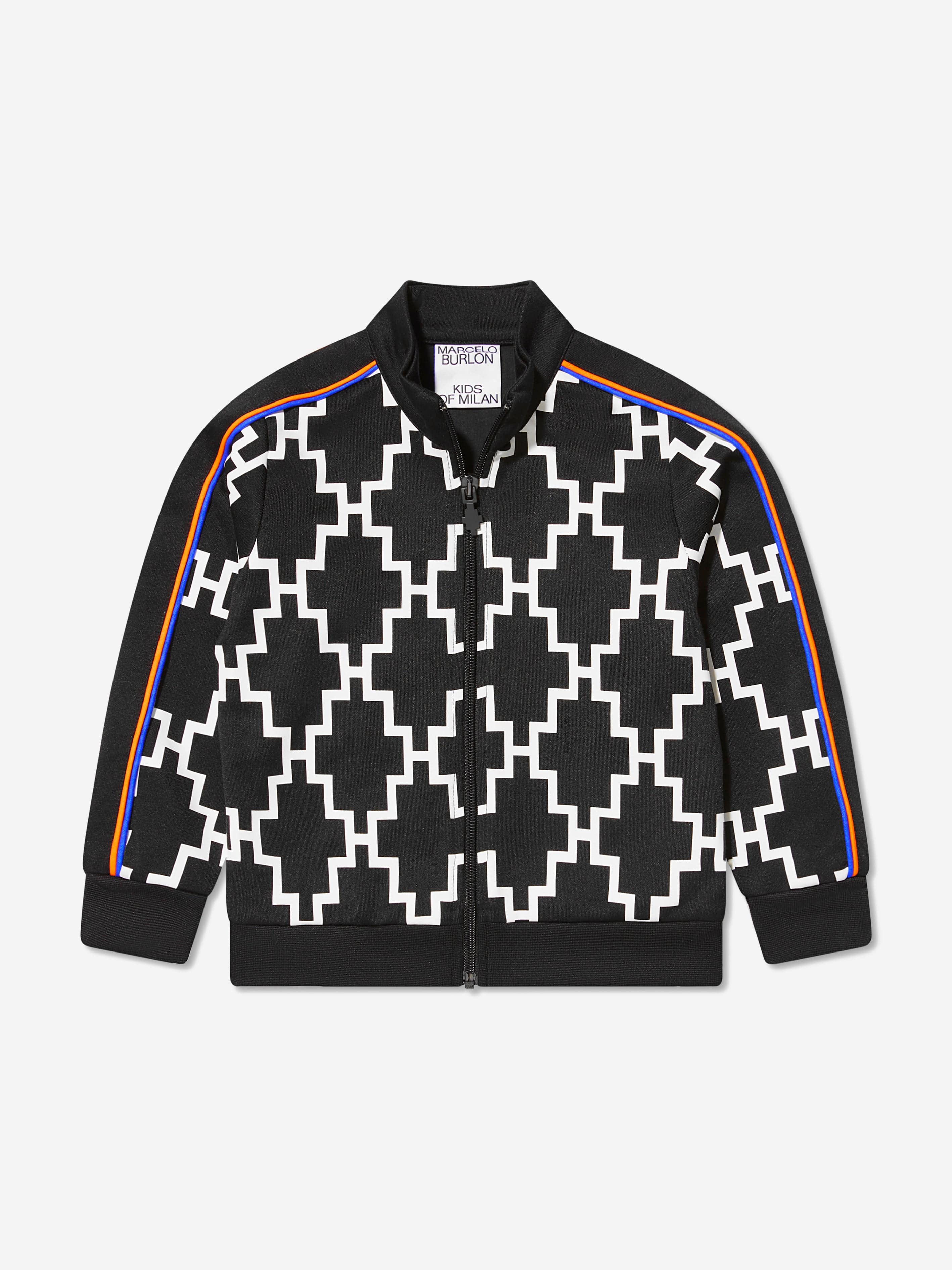 Marcelo Burlon Boys Cross Piping Track Zip Up Top Cheap Countdown Package
