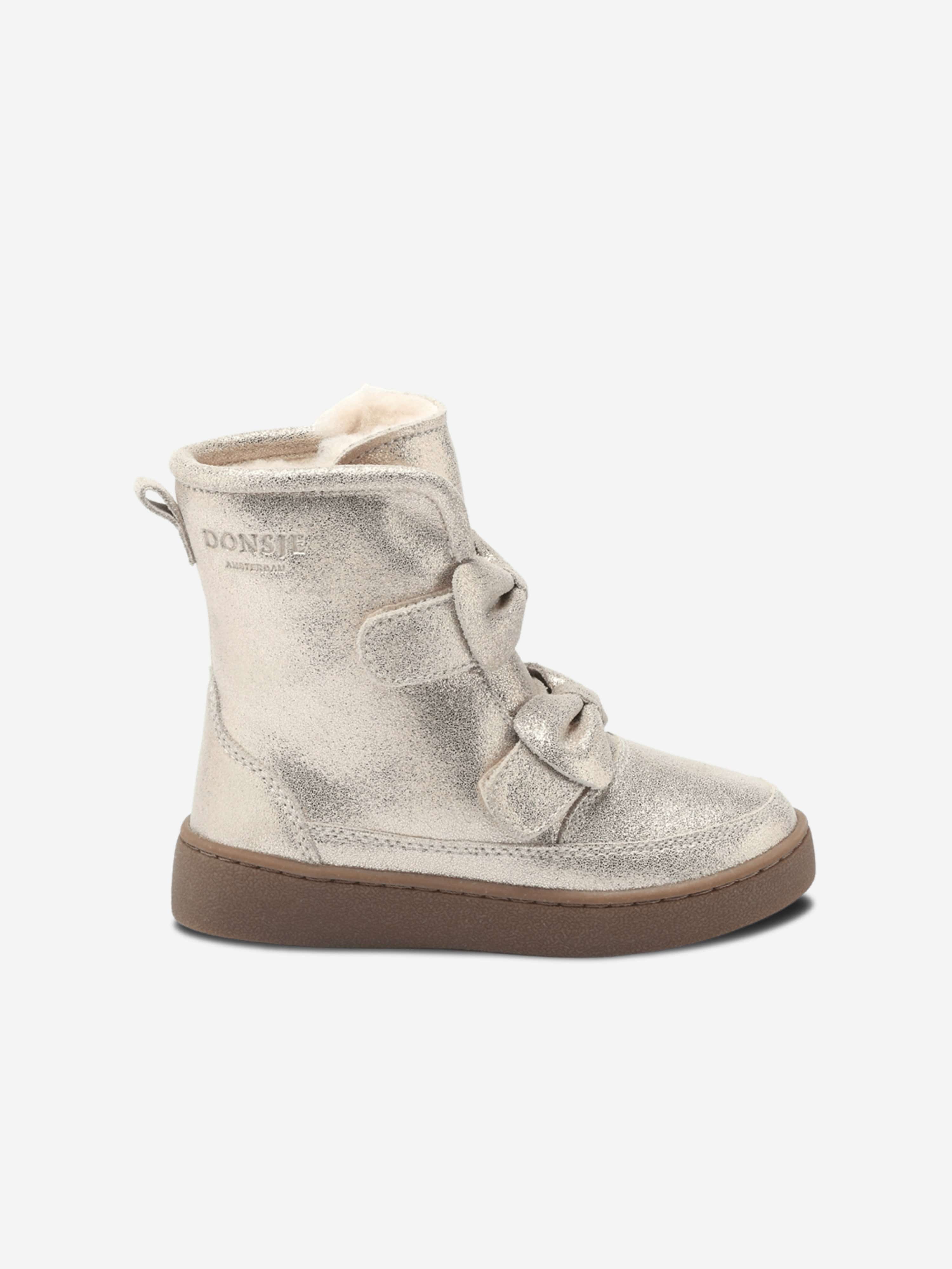 Donsje Girls Isa Exclusive Boots in Silver Sale Original