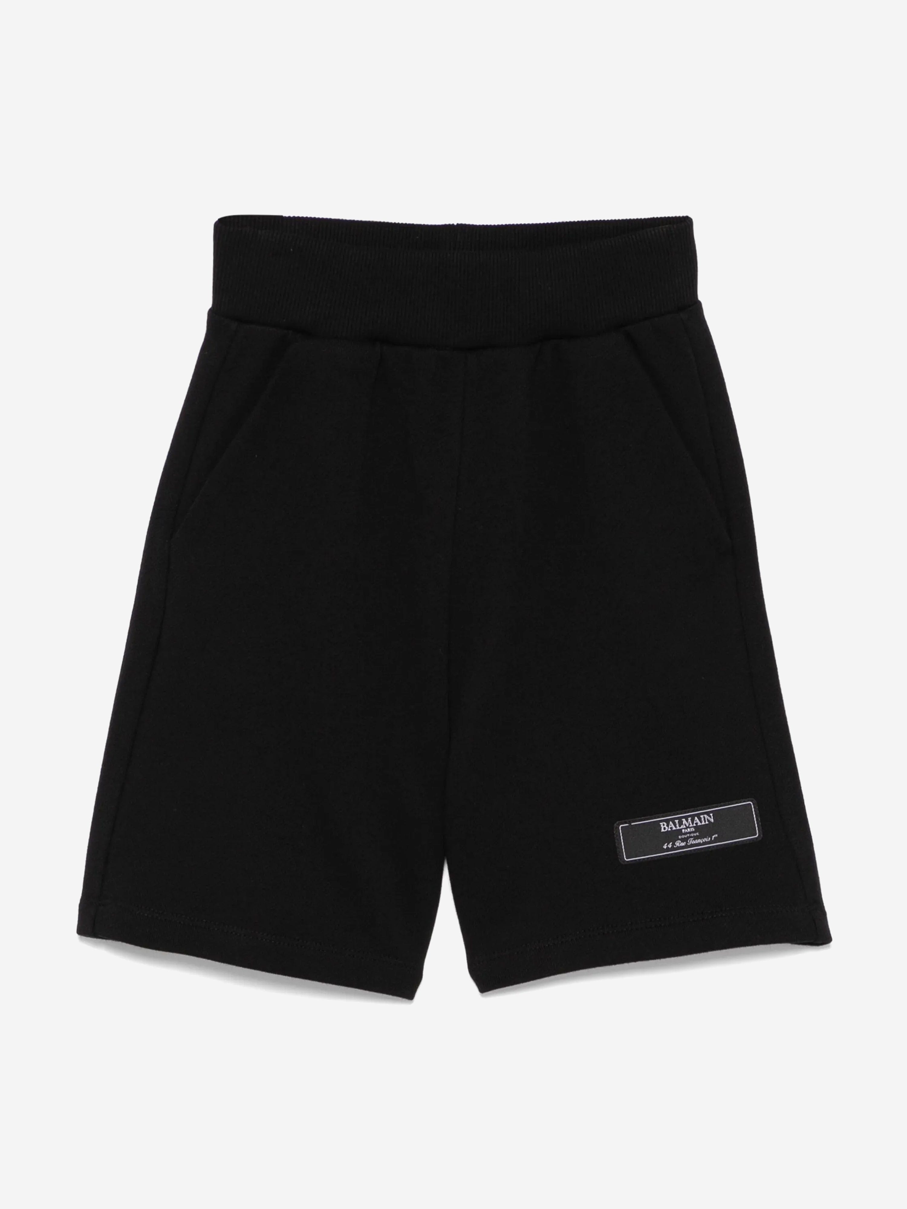 Balmain Kids Logo Jersey Shorts in Black Countdown Package Cheap Online