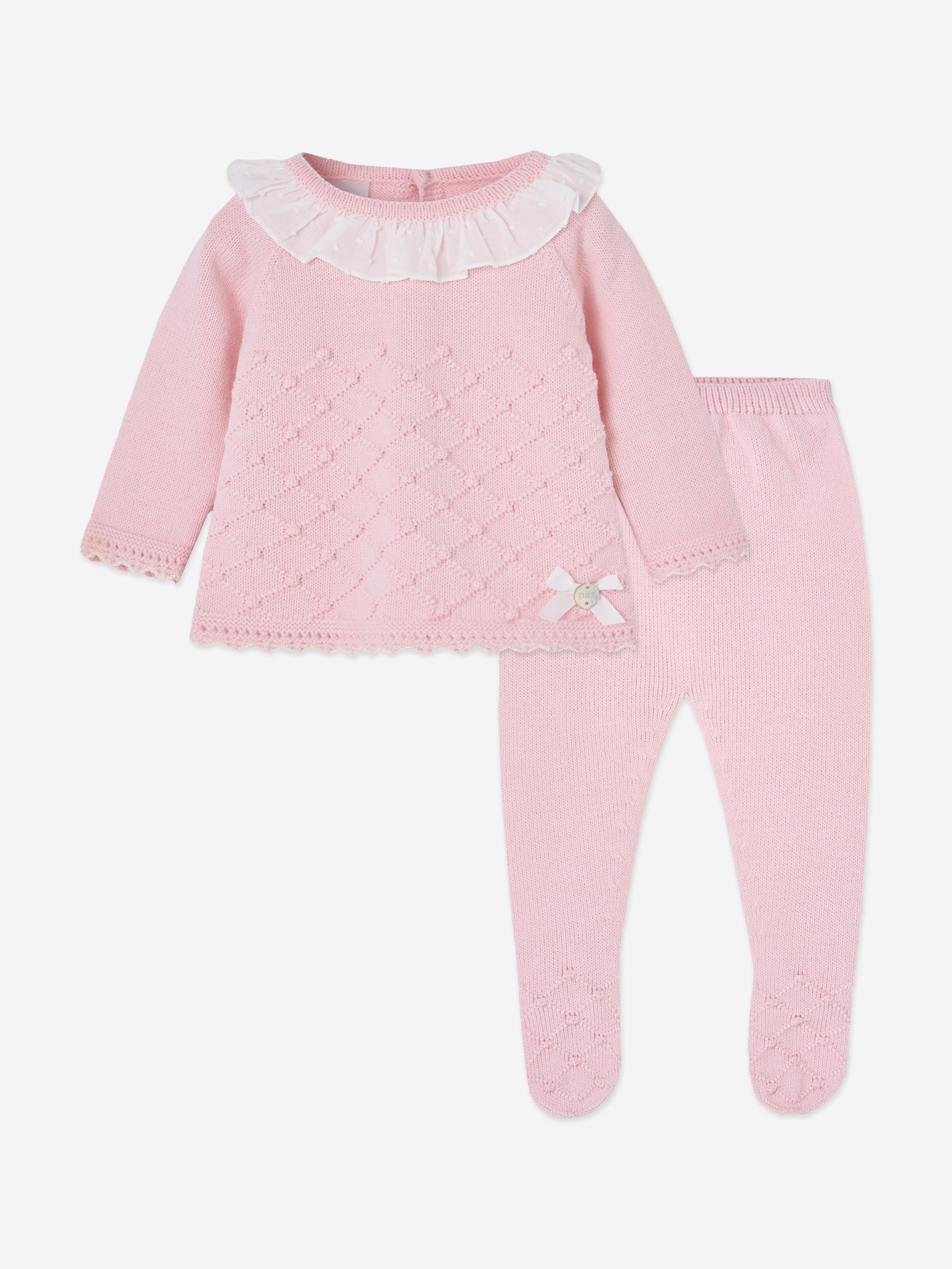 Paz Rodriguez Baby Girls Knitted 2 Piece Set in Pink Many Kinds Of Sale Online