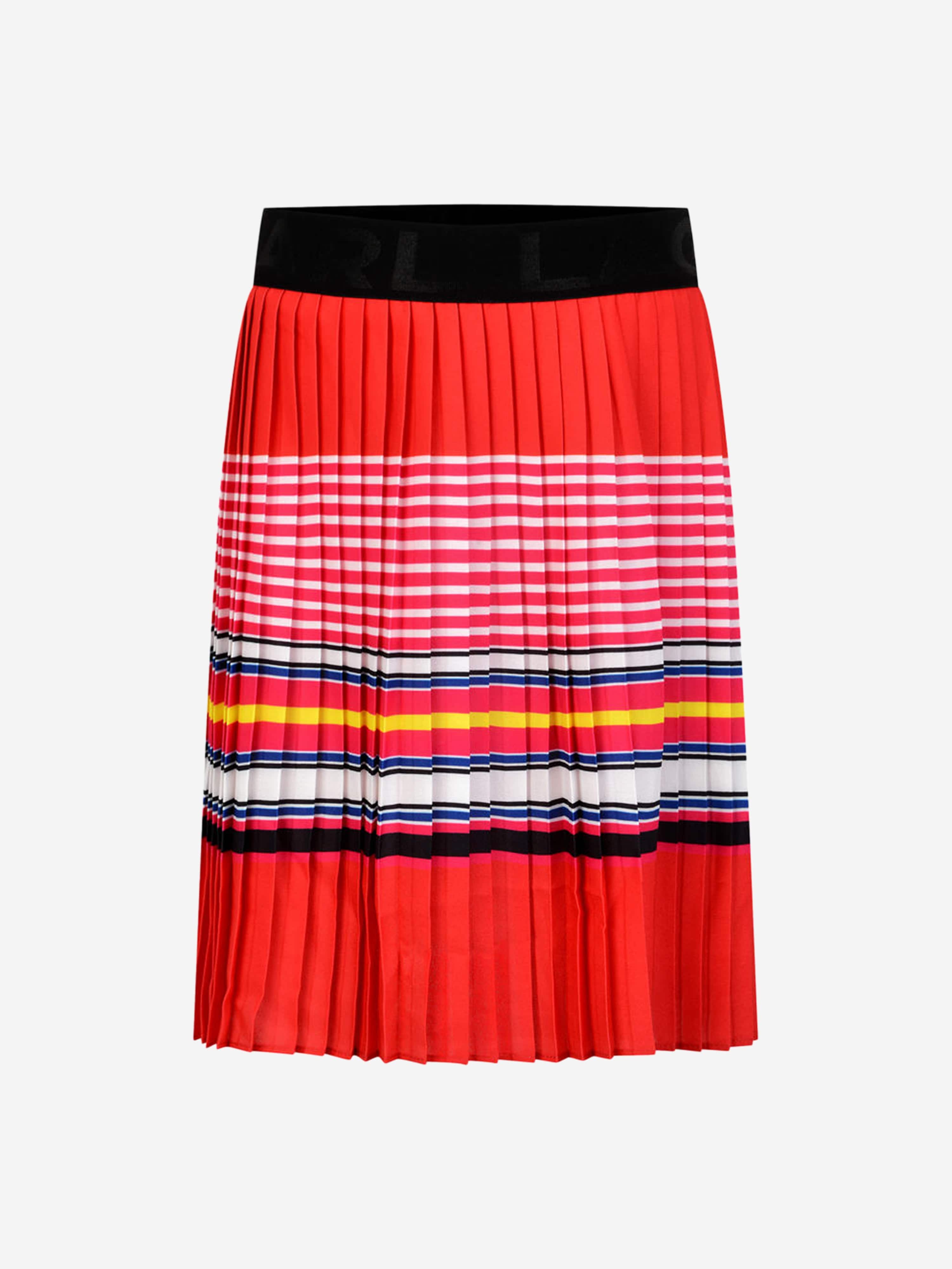 Karl Lagerfeld Girls Skirt - Striped Pleated Skirt With Mastercard Cheap Online