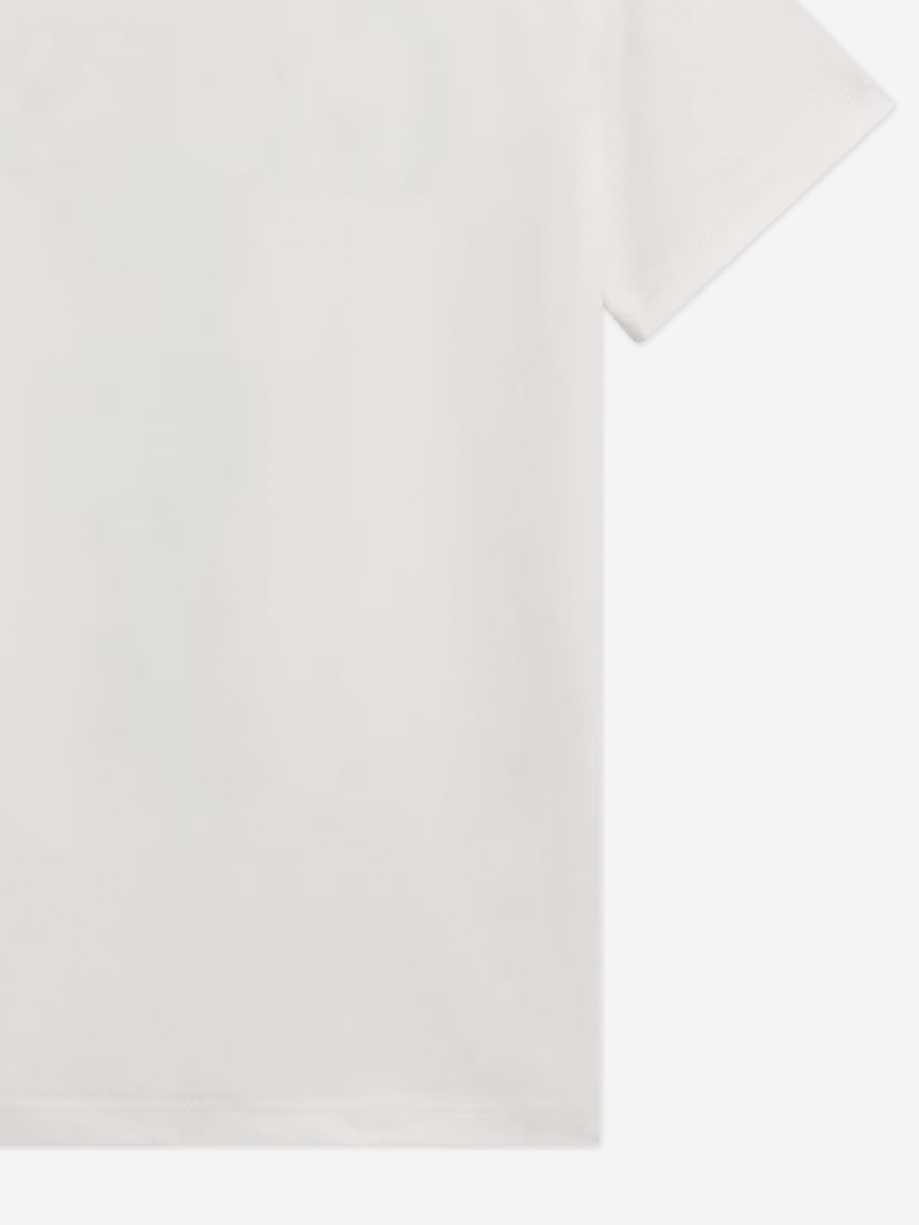Boys Bear T-Shirt in White 2025 Unisex For Sale
