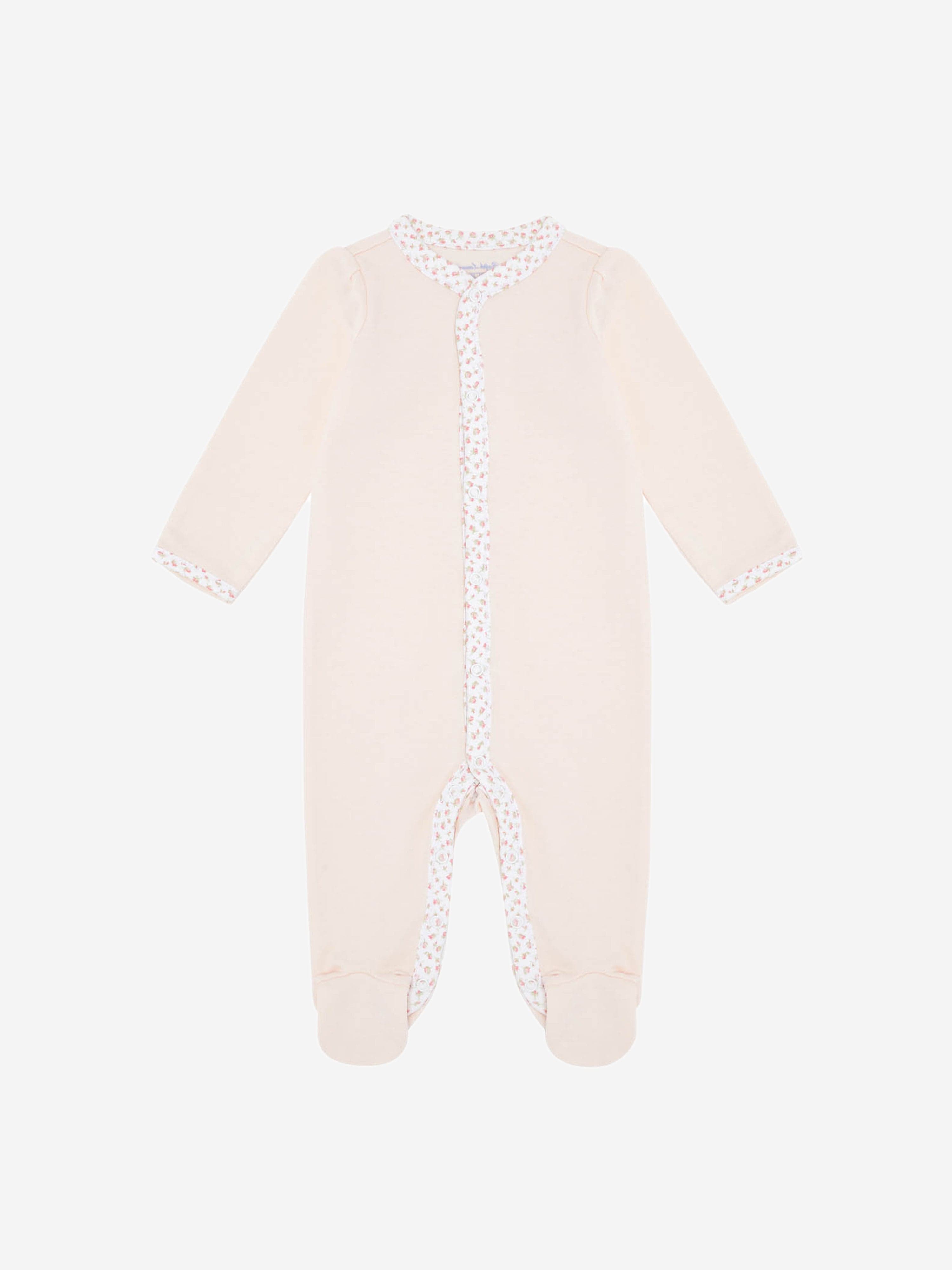 Ralph Lauren Baby Girls Cotton Babygrow in Pink Cheap Sale Footaction