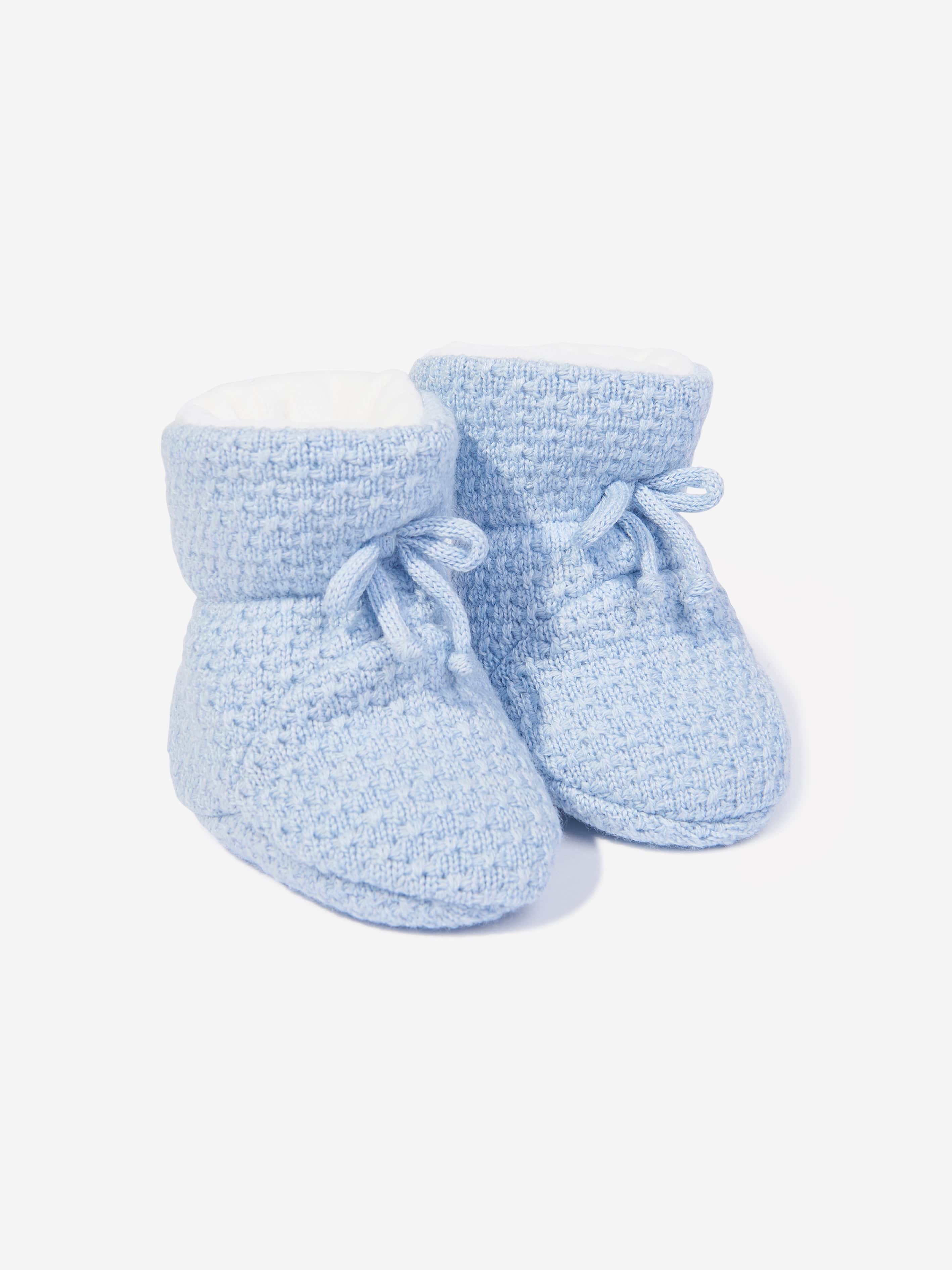 Paz Rodriguez Baby Boys Wool Pramsuit With Booties in Blue Discount Newest