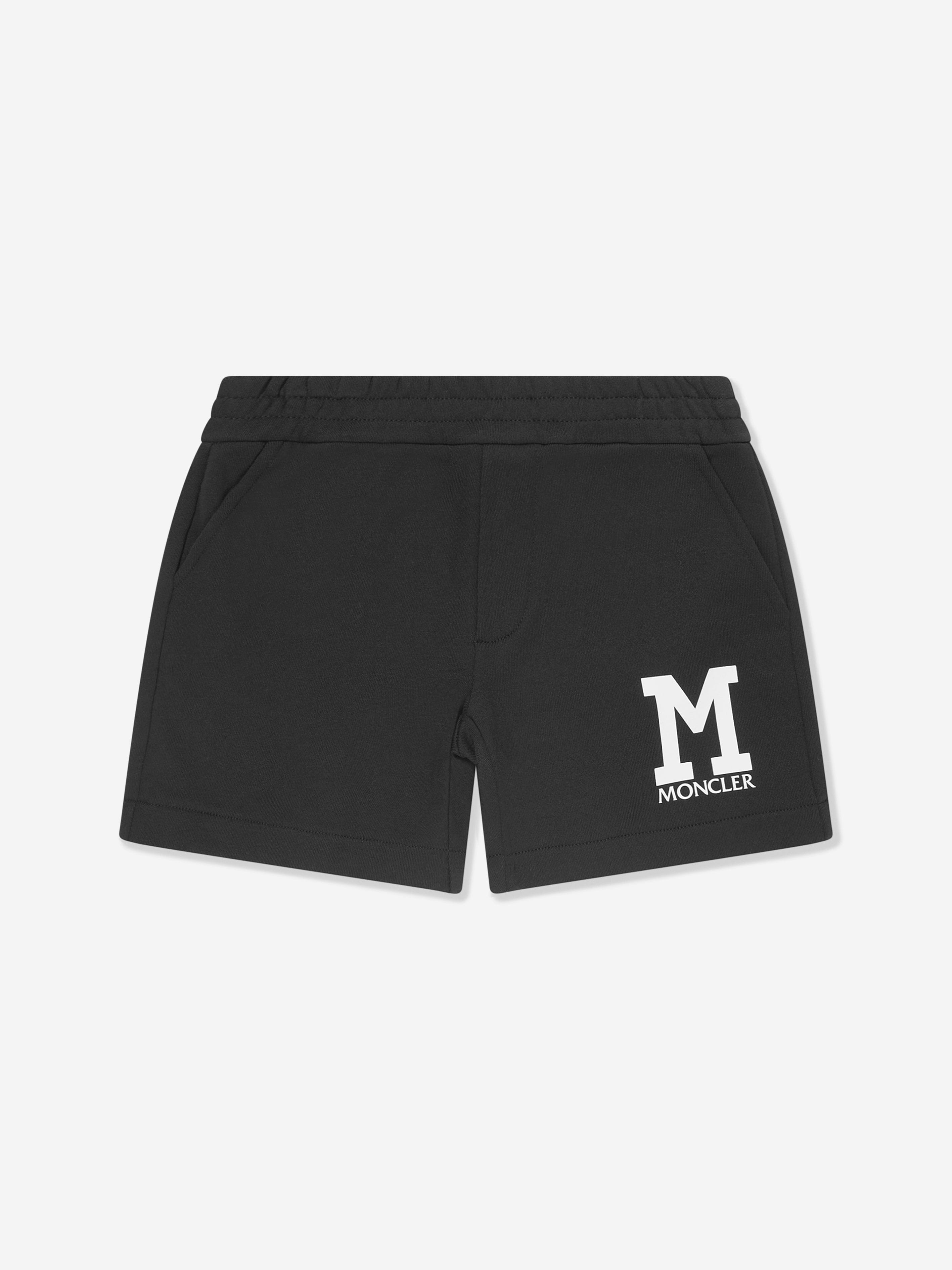 Moncler Enfant Boys Logo Short Tracksuit in Black Cheap Pice Buy Discount