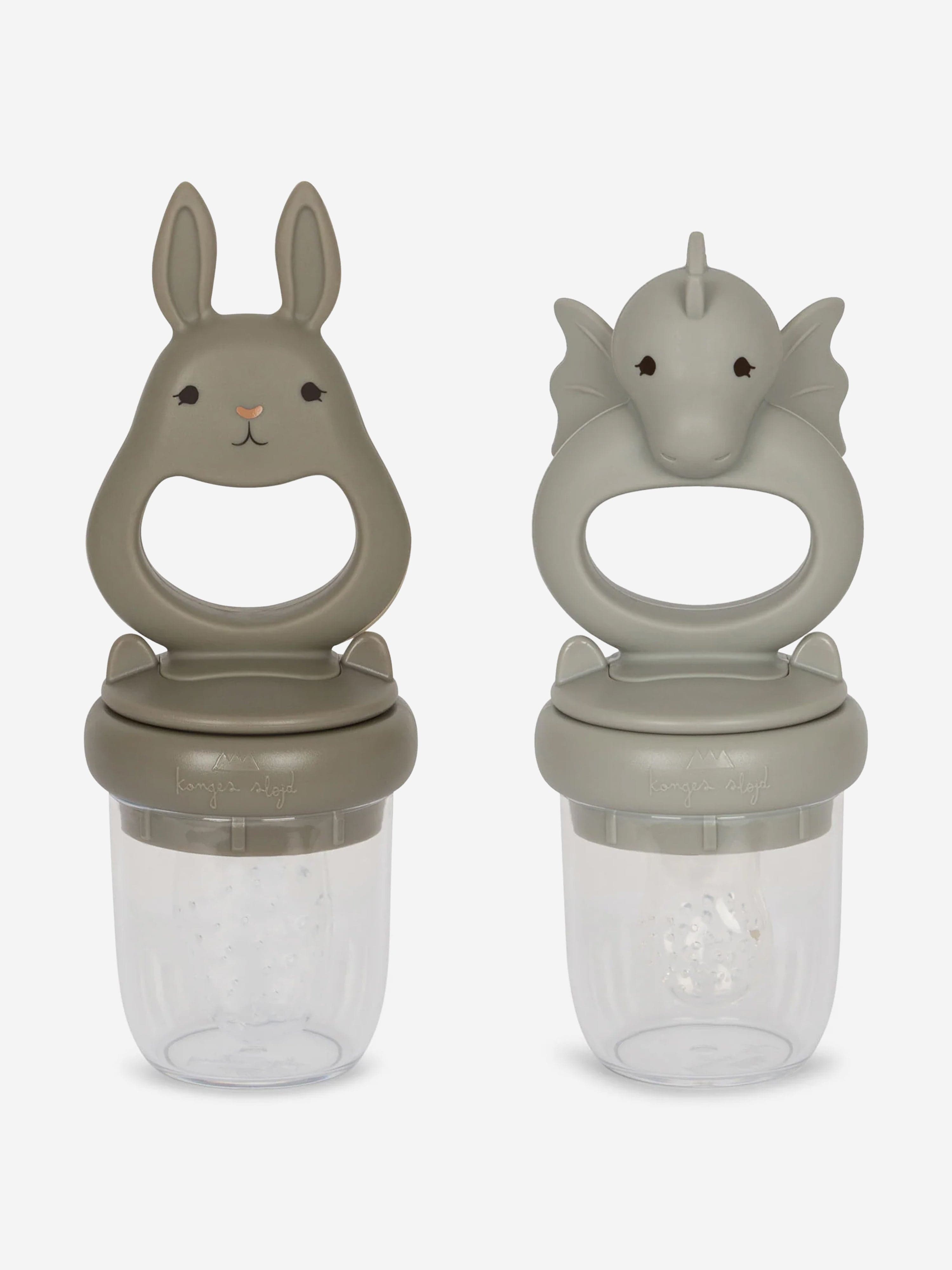 Konges Sljd Baby Dragon And Bunny 2 Pack Fruit Feeding Pacifier in Multicolour (13.7cm) Classic Cheap Pice