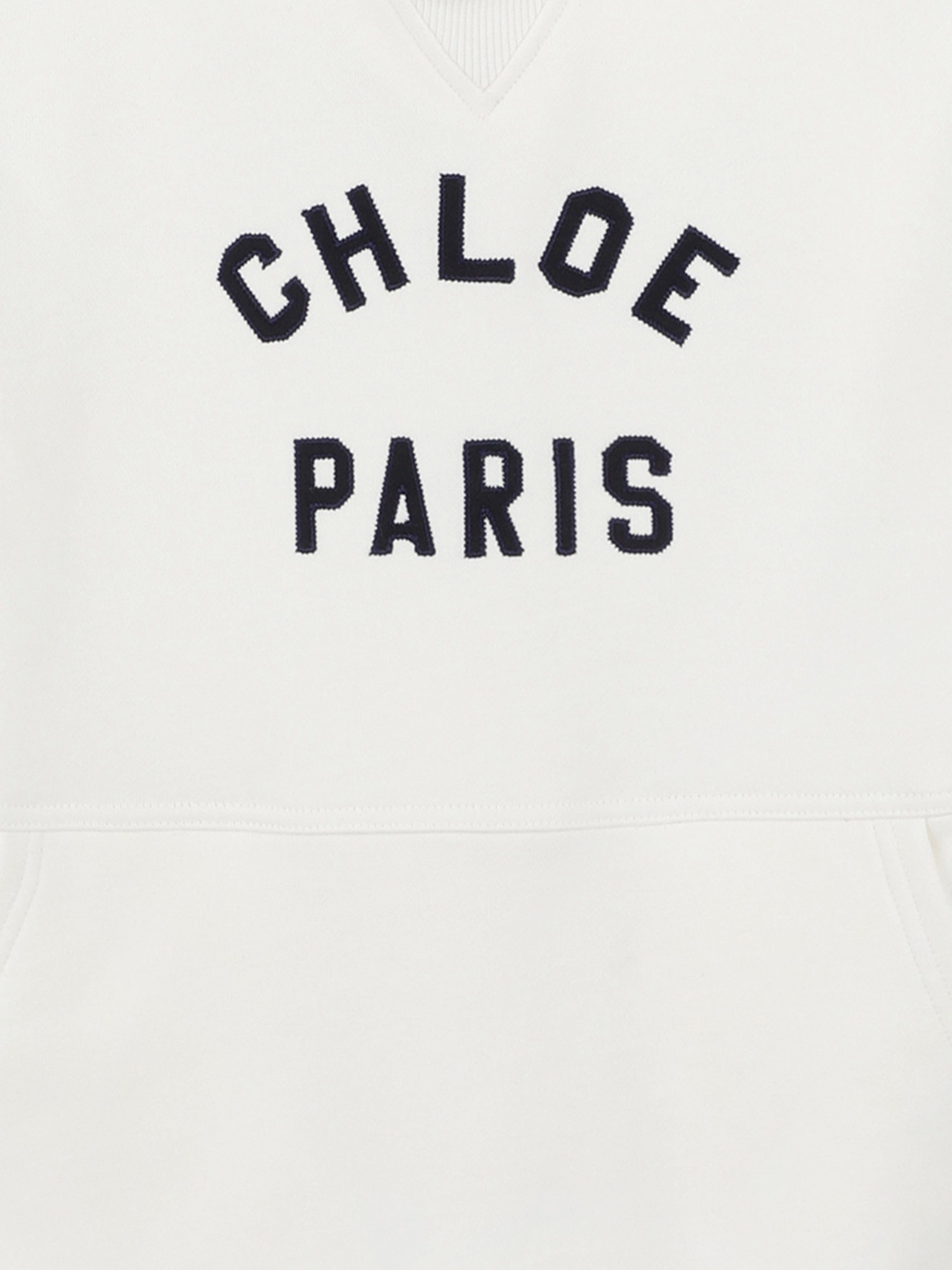 Chlo¨¦ Girls Hooded Sweater Dress in Ivory Cheap Sale Geniue Stockist