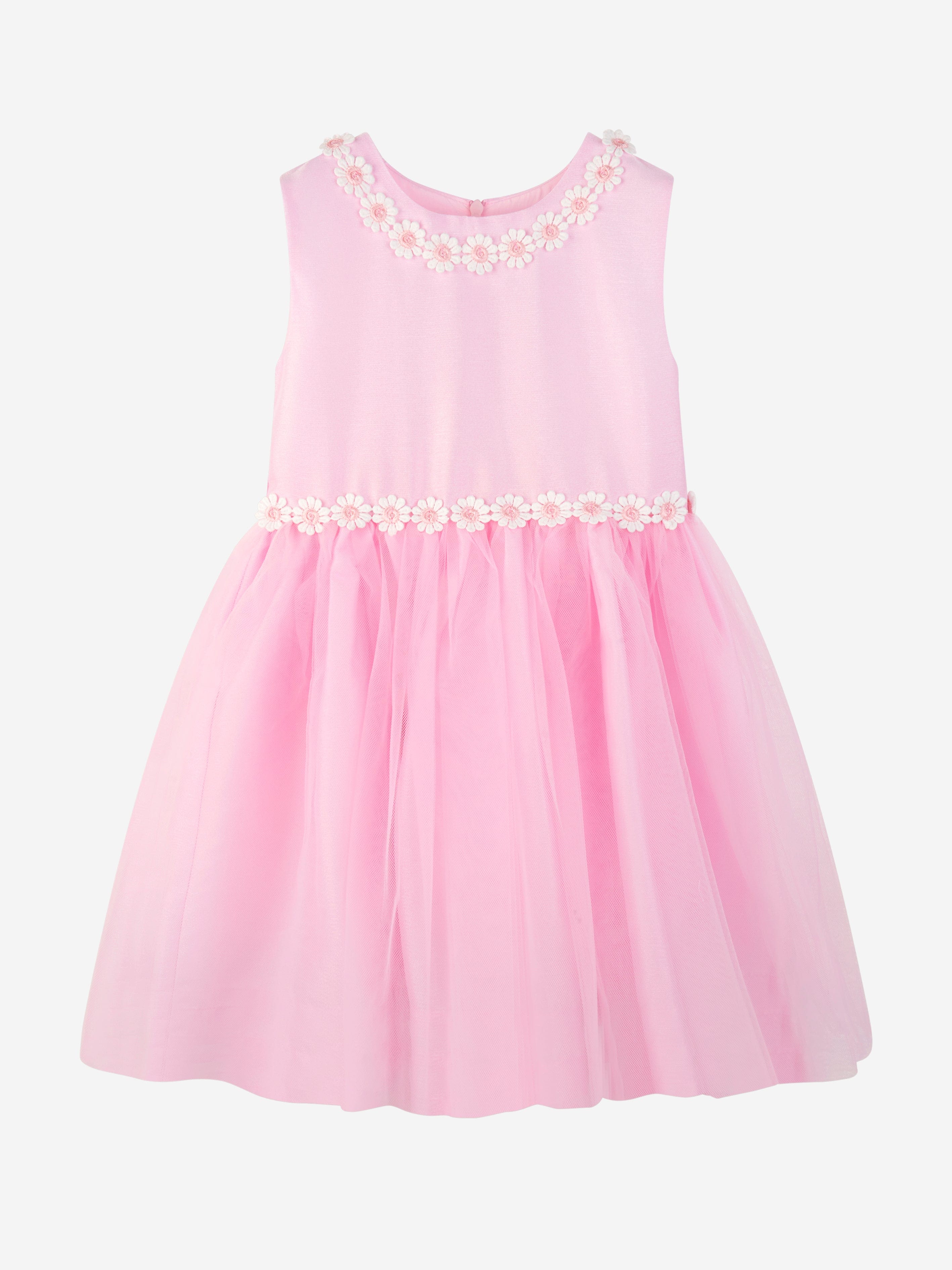 Rachel Riley Girls Daisy Tulle Dress in Pink Manchester Great Sale Online