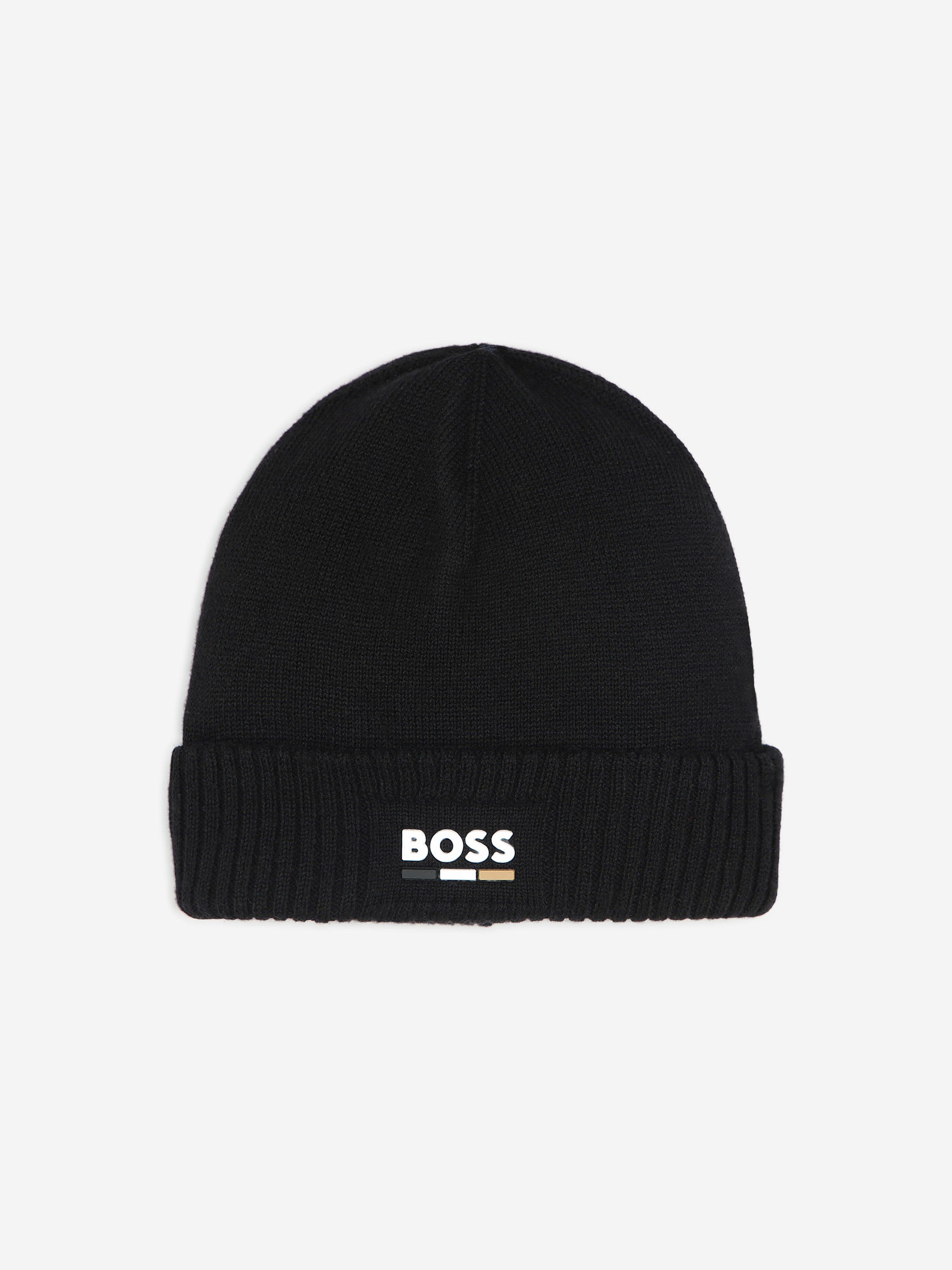 BOSS Boys Knitted Beanie Hat in Black Good Selling Cheap Pice