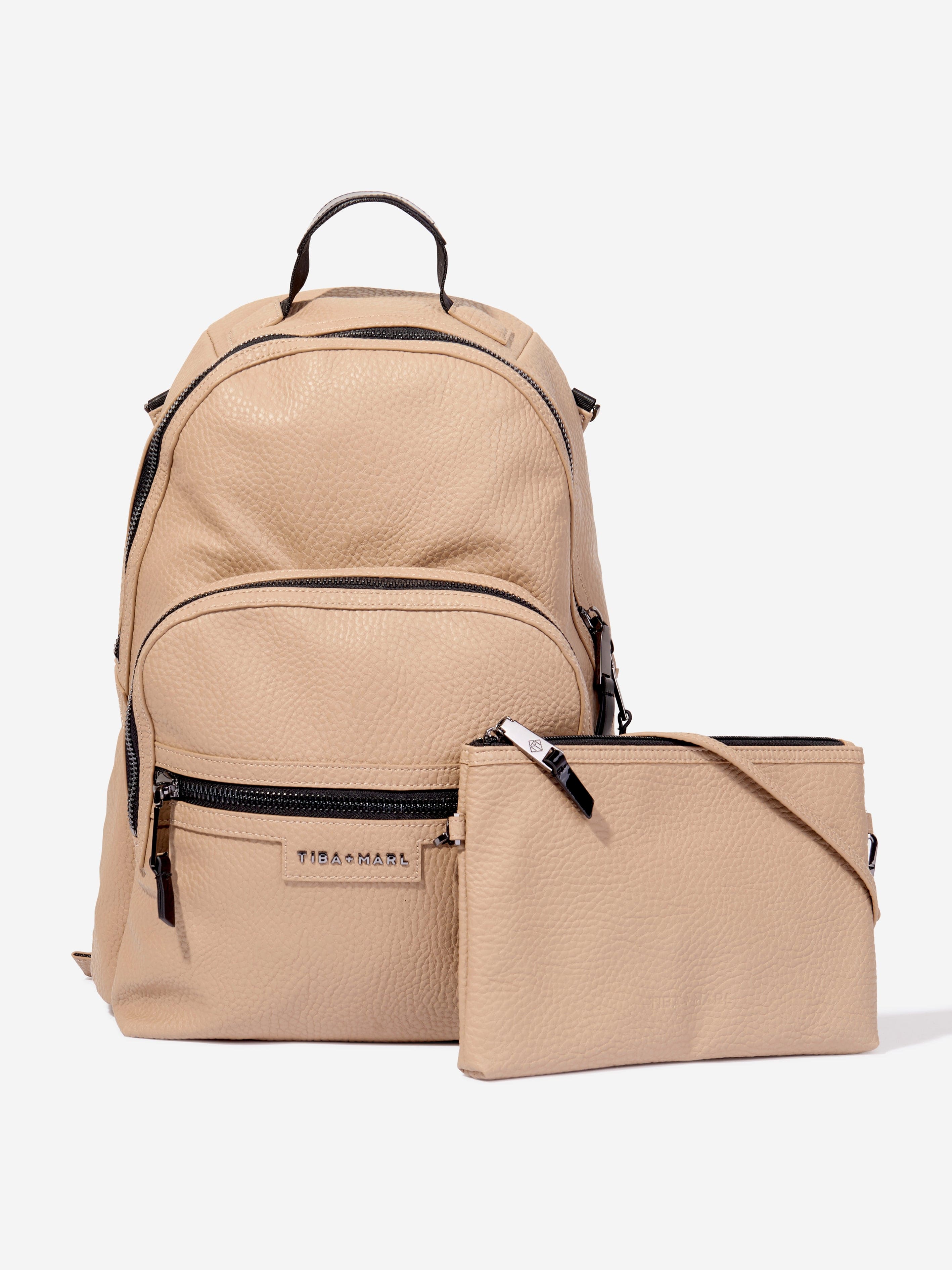 Tiba + Marl Baby Elwood Changing Backpack in Beige (42cm) Pictures Online