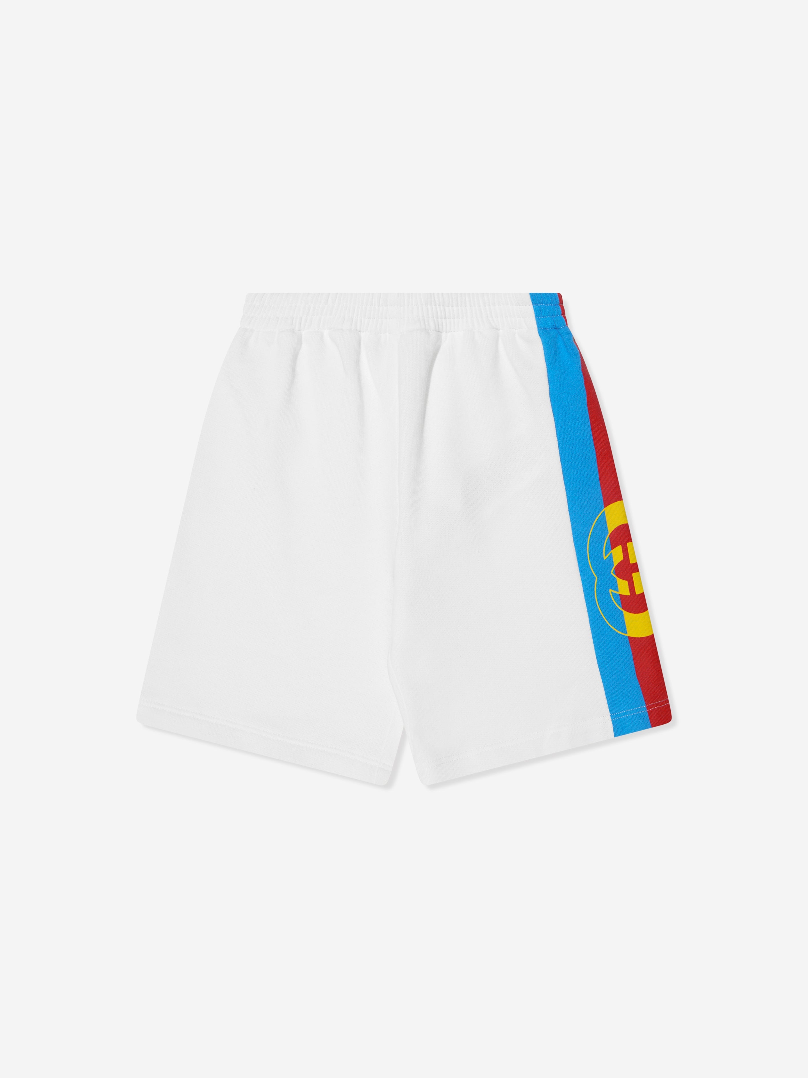 Gucci Boys Logo Bermuda Shorts in White Buy Cheap Nicekicks