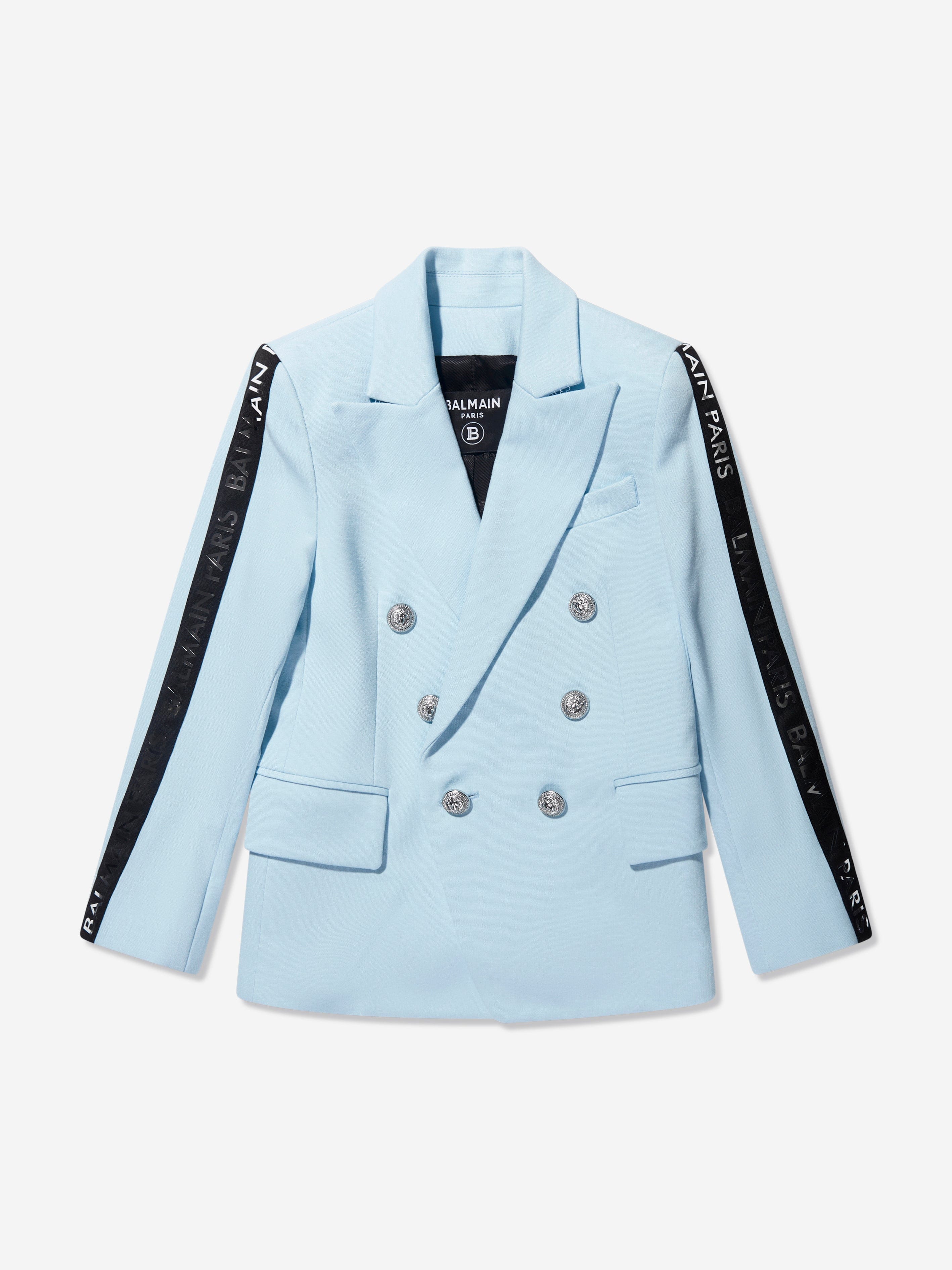 Balmain Boys Suit Jacket in Blue Buy Cheap Factory Outlet
