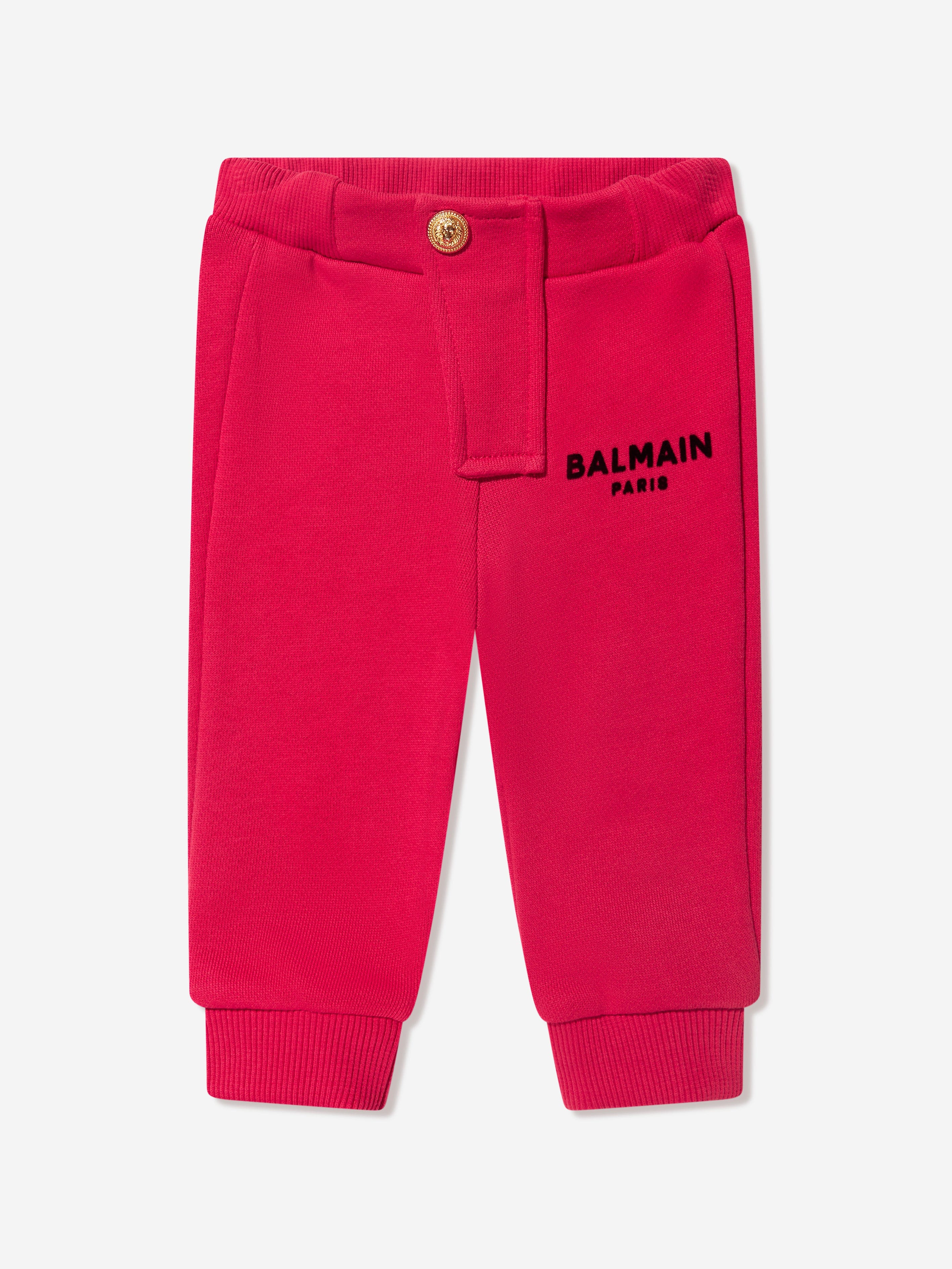 Balmain Baby Boys Logo Joggers in Red Latest Collections Sale Online