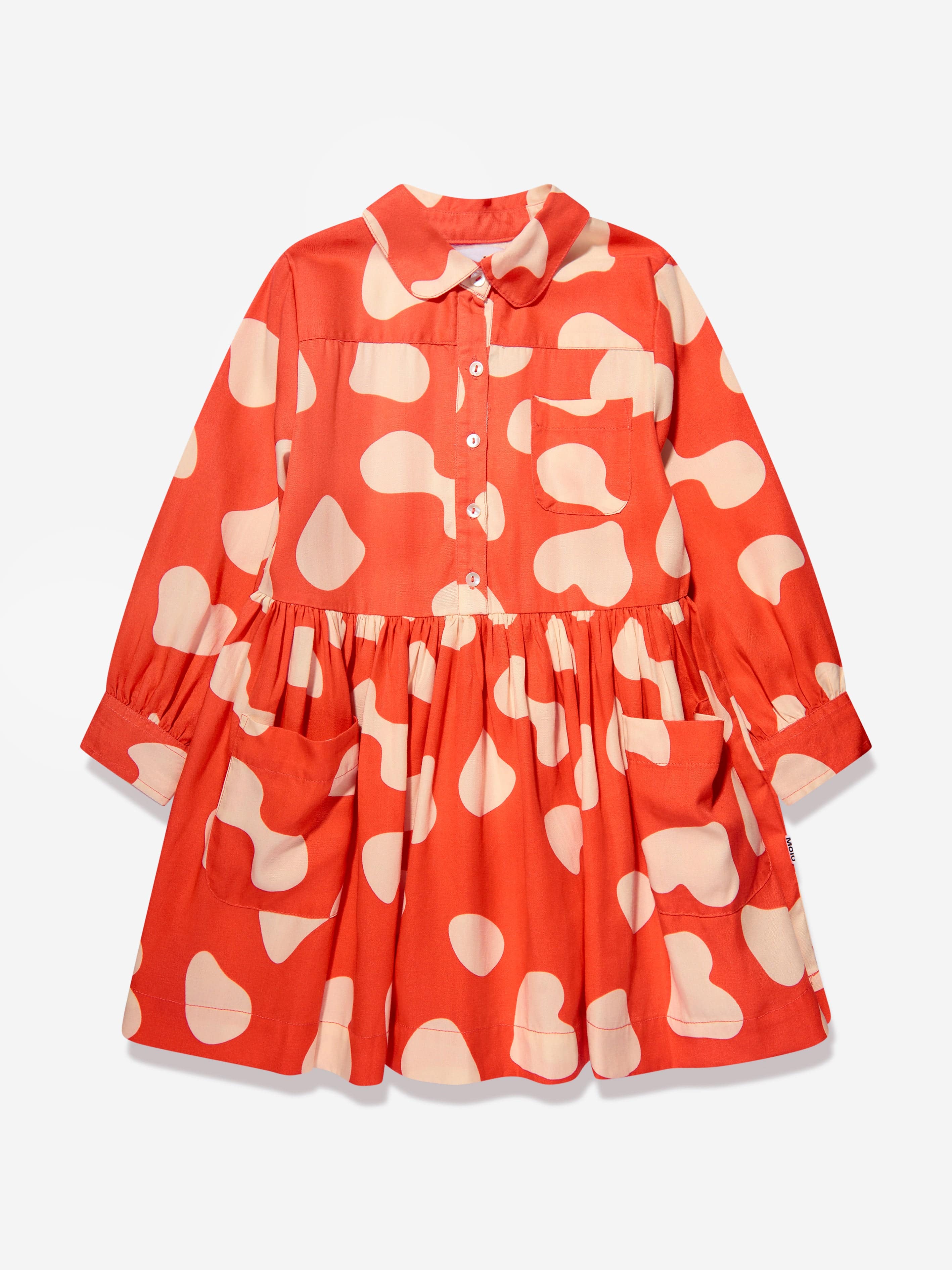 Molo Girls Amanita Dress in Red In China Sale Online