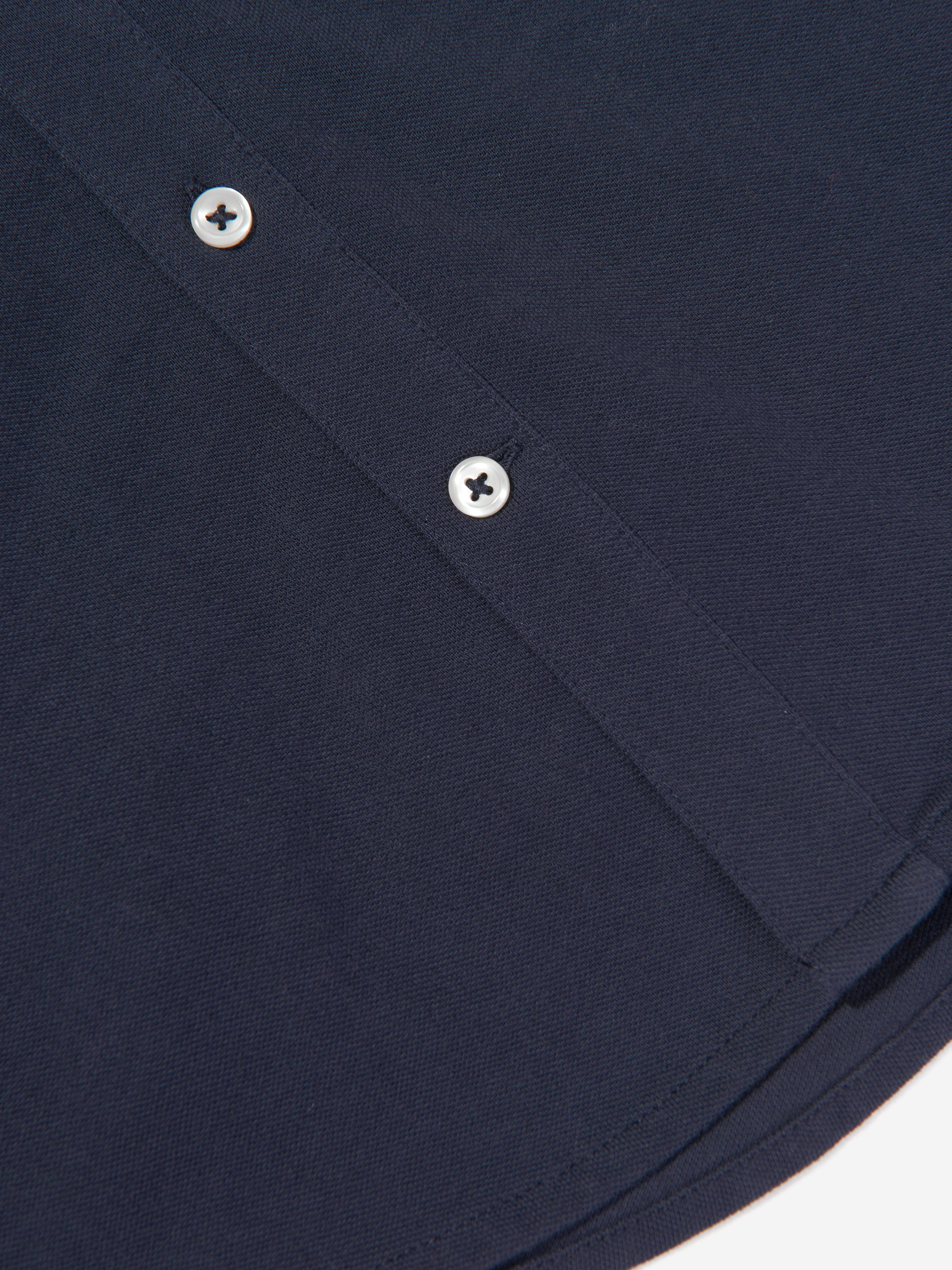 Ralph Lauren Boys Mesh Sport Shirt in Navy Discount Original