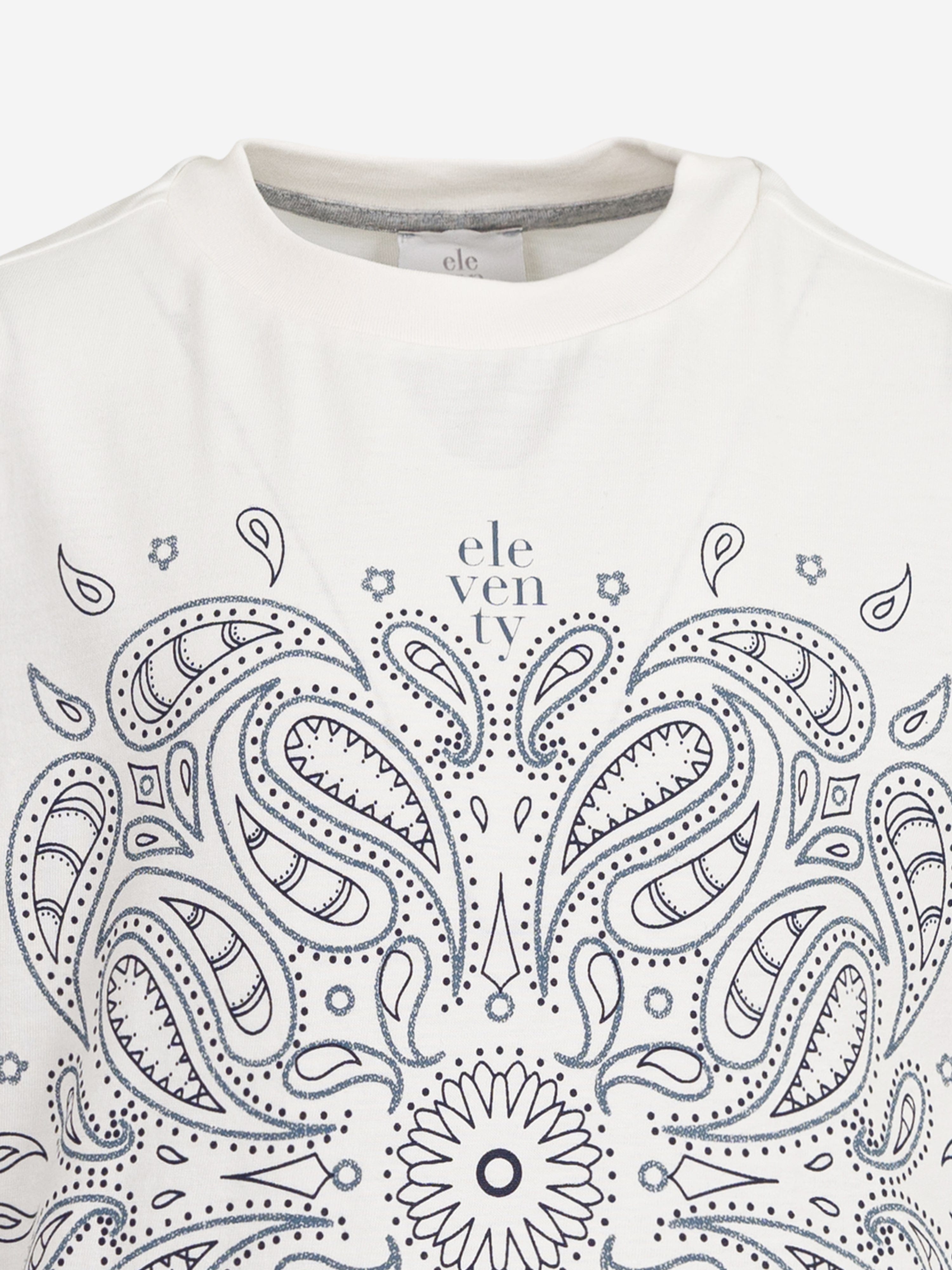 Kids Paisley T-Shirt in Ivory Choice For Sale