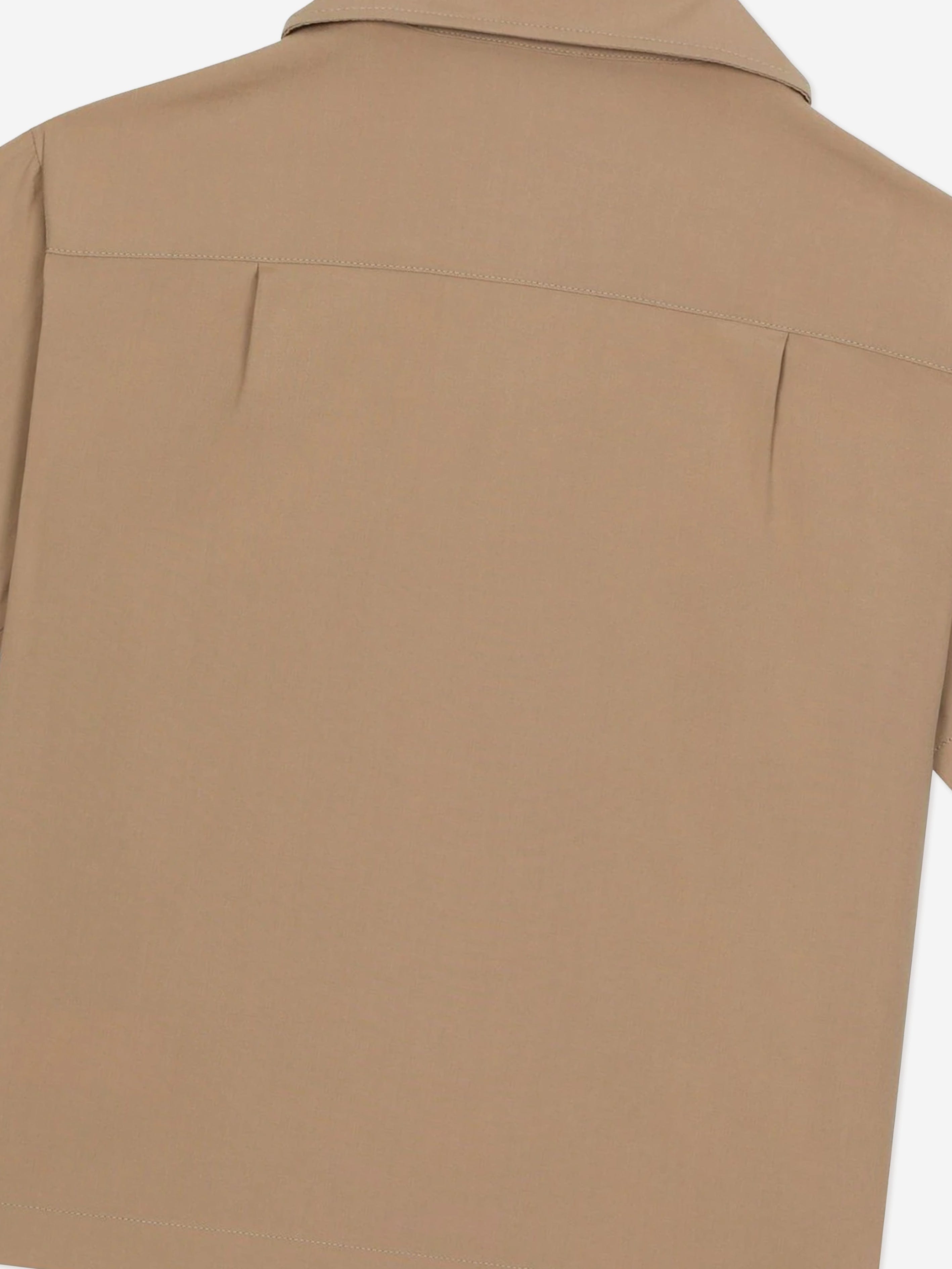 Dolce & Gabbana Boys Embroidered Pocket Shirt in Beige Cheap Sale Brand New Unisex