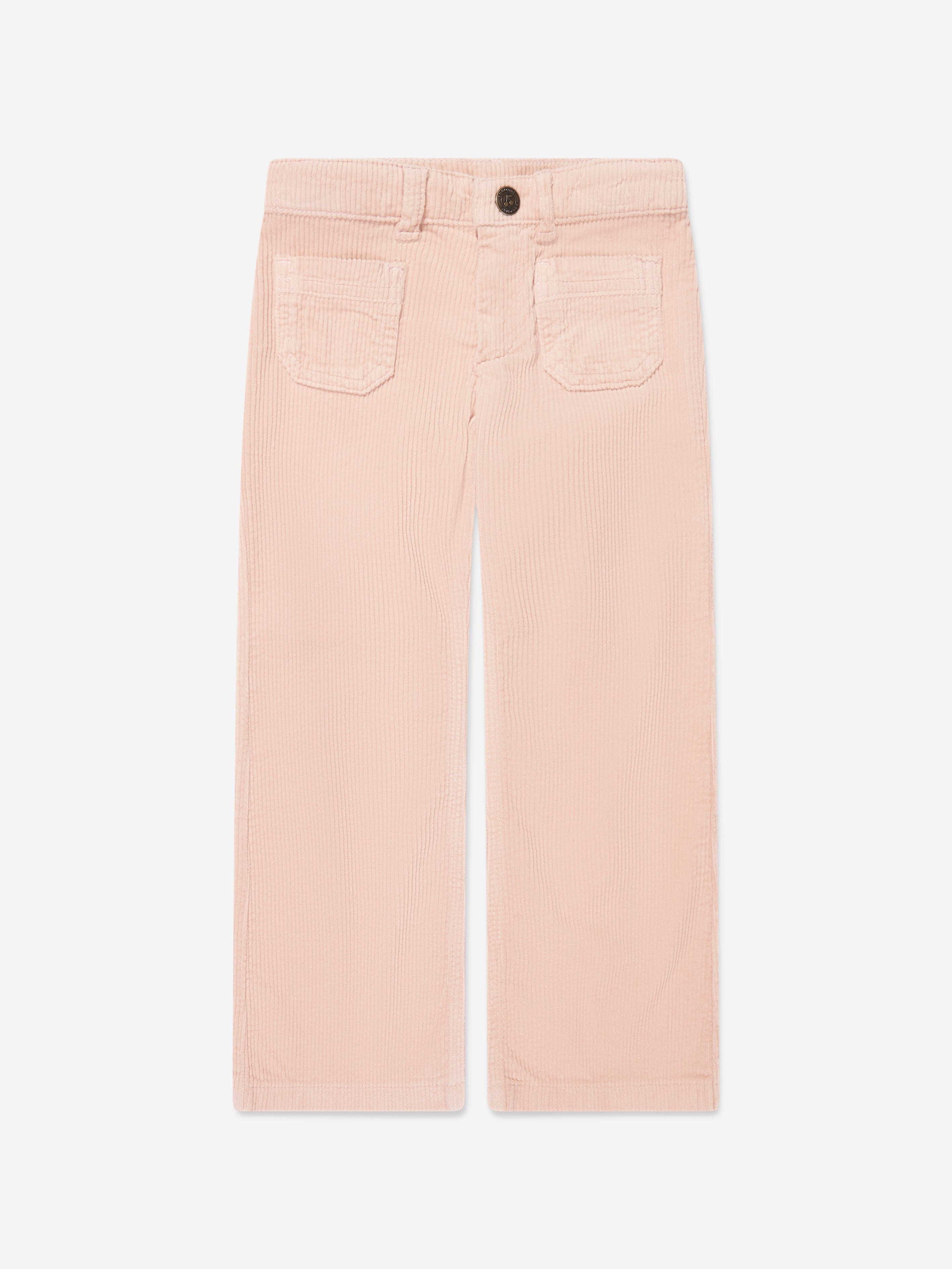 Bonpoint Girls Junon Wide Leg Trousers in Pink Perfect Cheap Online
