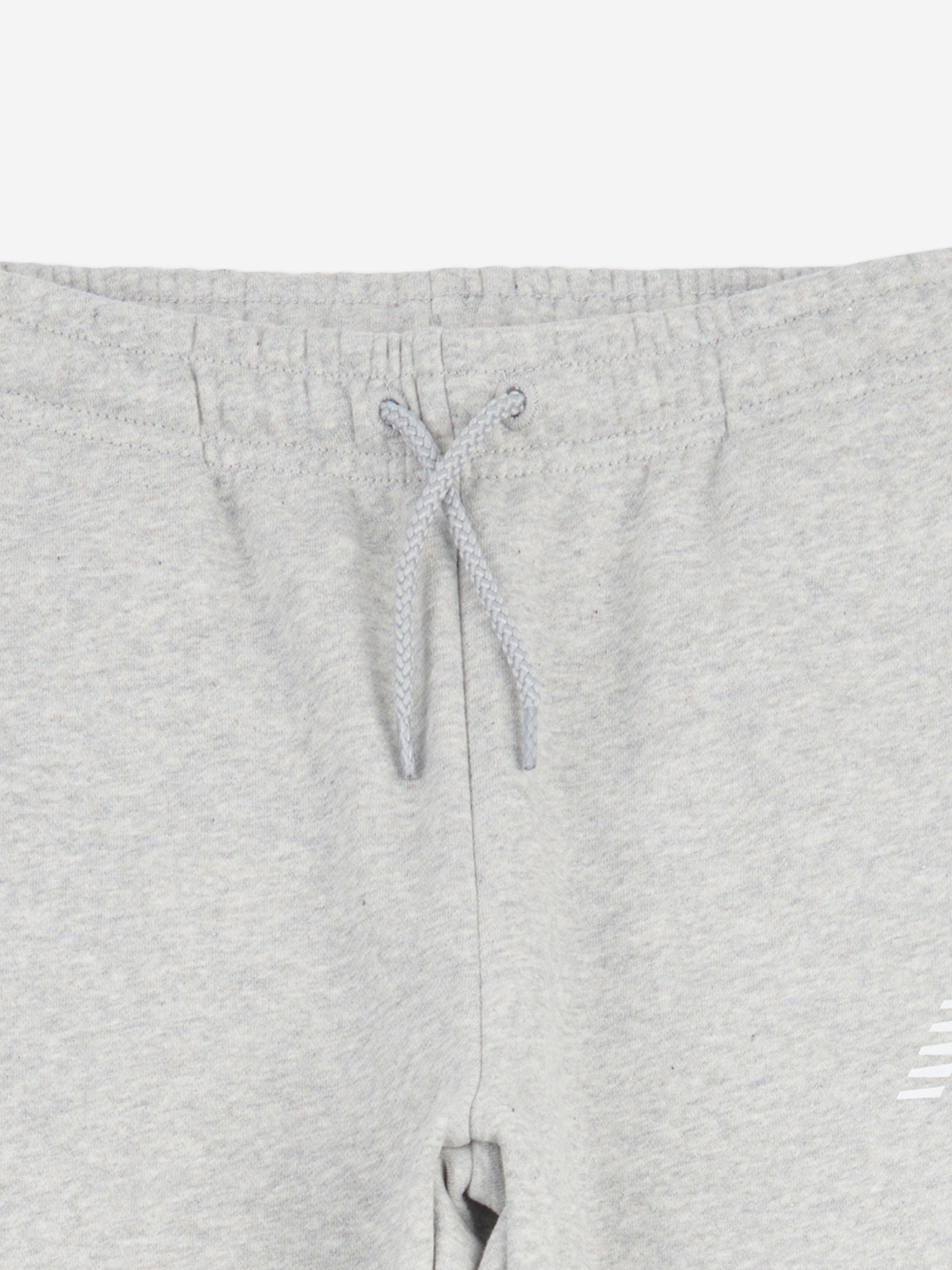 New Balance Boys Brush Back Stacked Logo Joggers in Grey For Sale Free Shipping