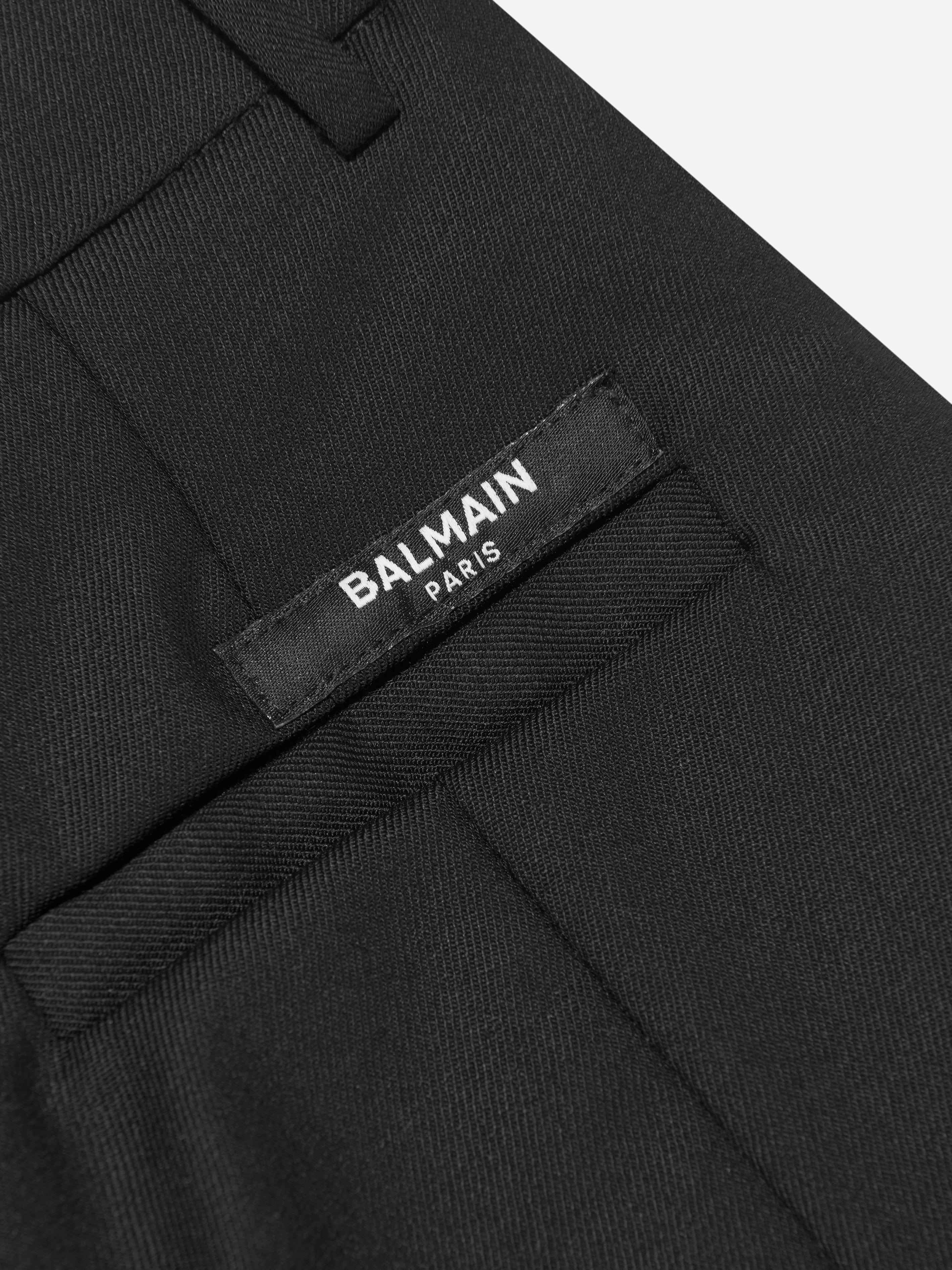 Balmain Girls Wool Suit Trousers in Black Cheap Sale Pick A Best