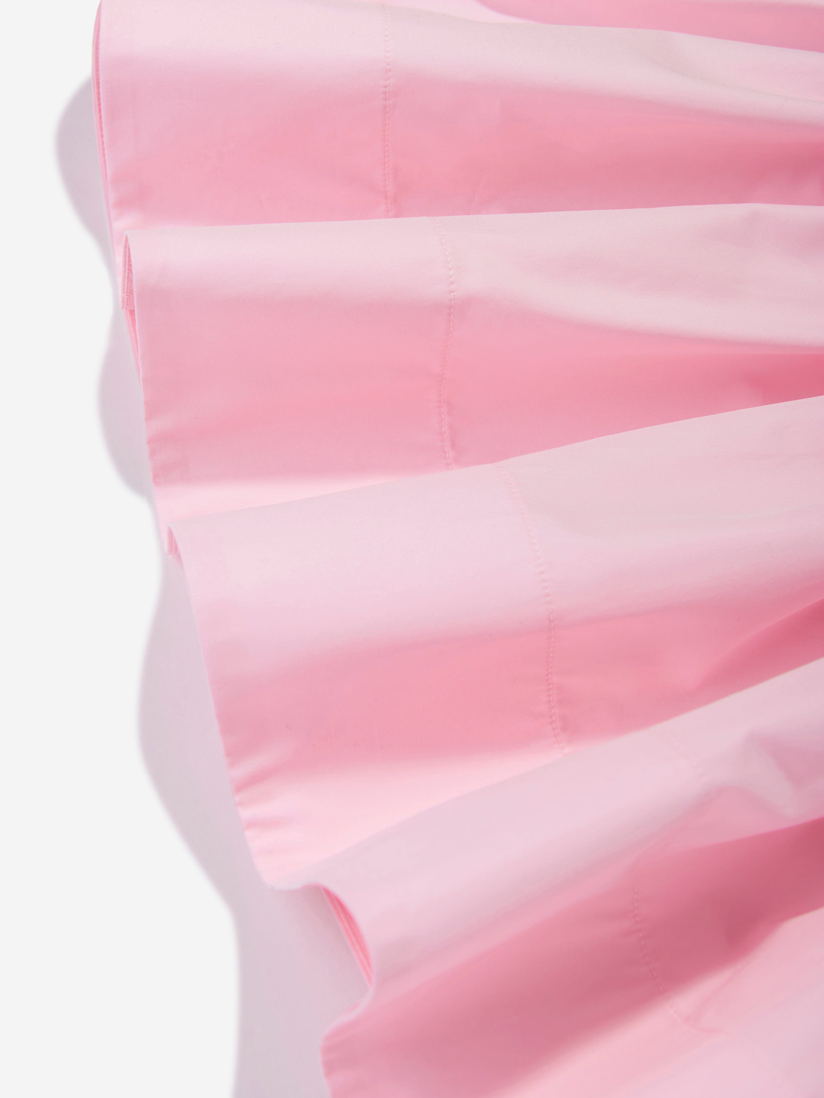Fendi Girls Cotton Logo Dress in Pink Outlet Extremely