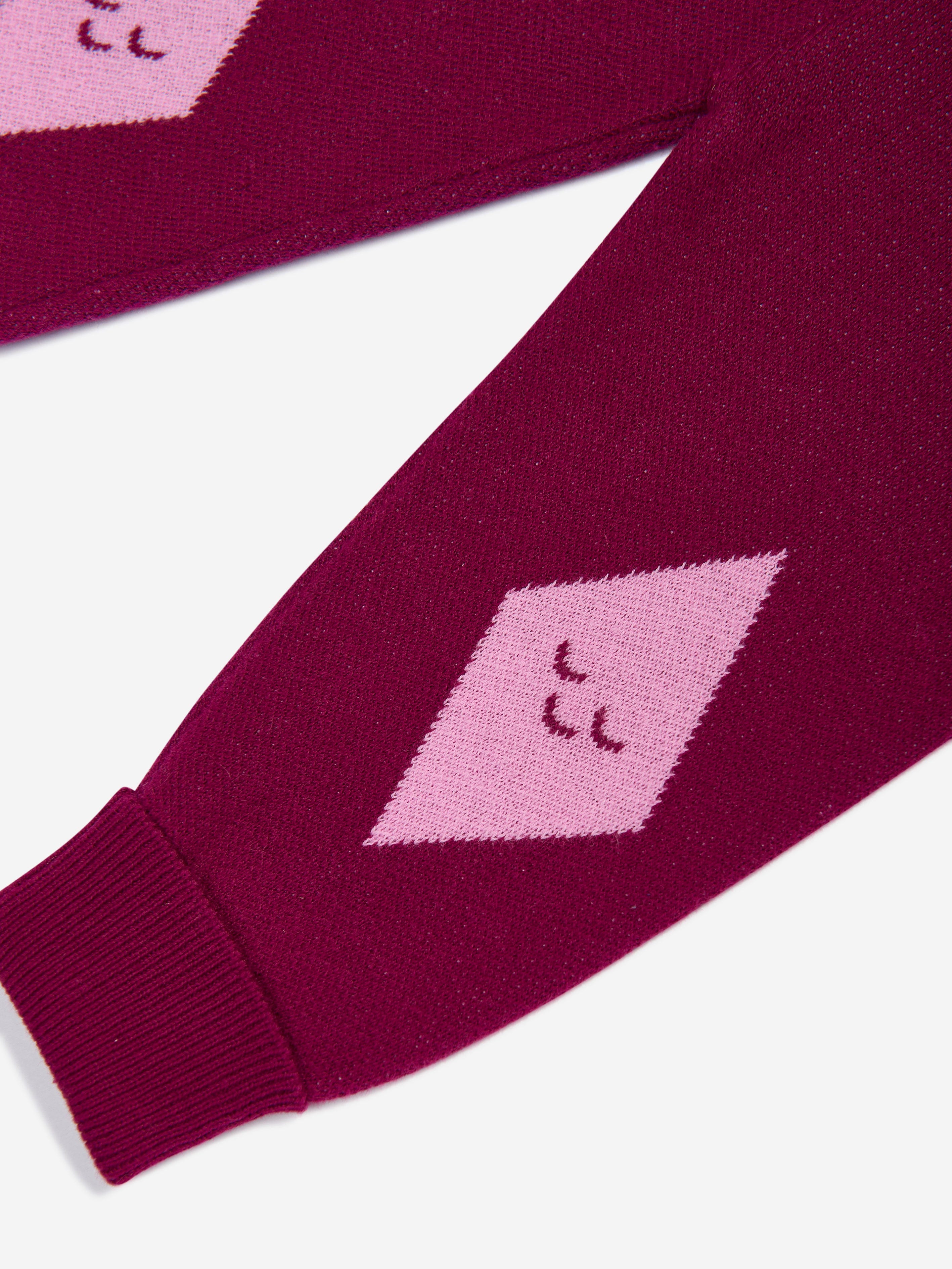 The Bonnie Mob Girls Fern Cabin Knit Joggers in Purple Sale Latest