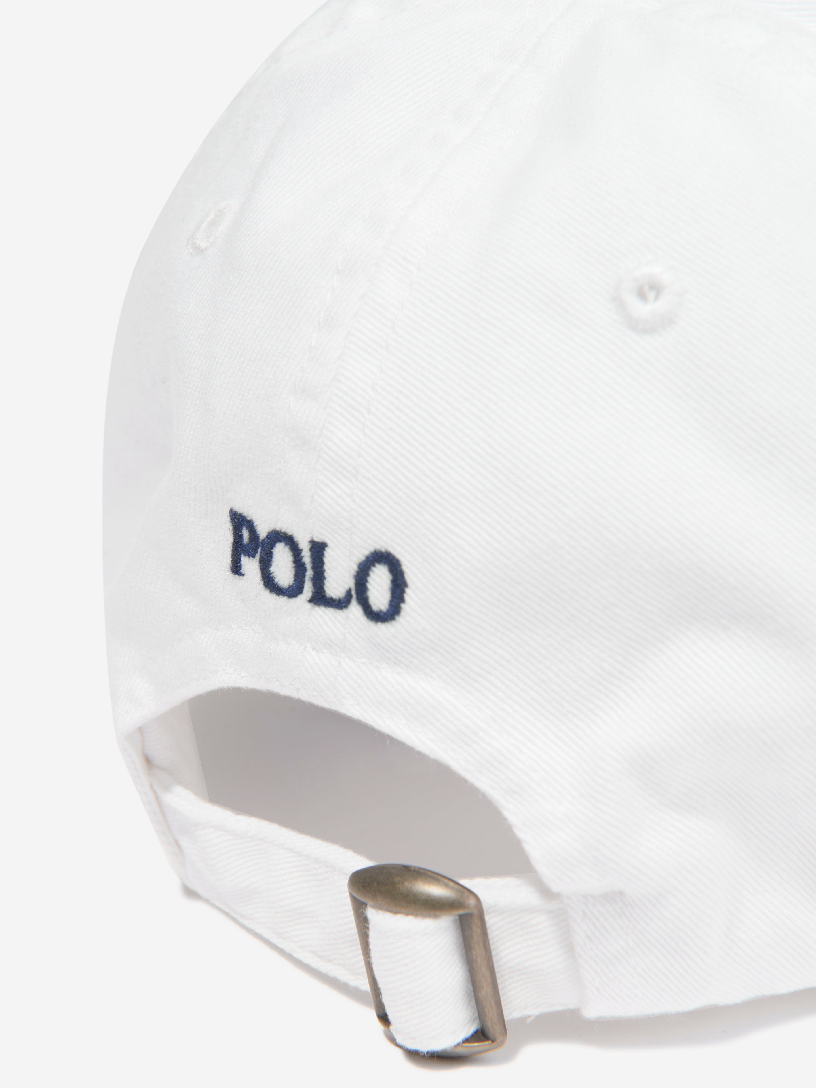 Ralph Lauren Boys Classic Cap in White Clearance Inexpensive