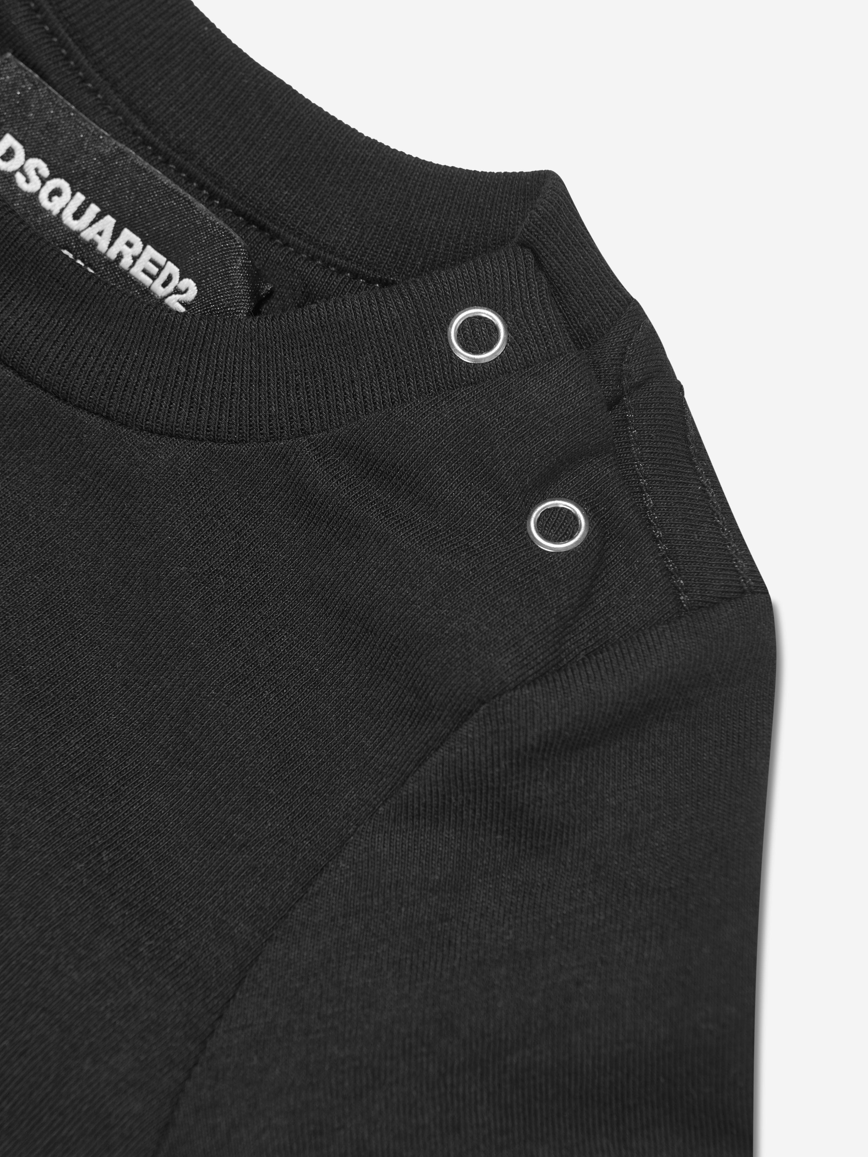 Dsquared2 Baby Long Sleeve Icon T-Shirt in Black Clearance Best