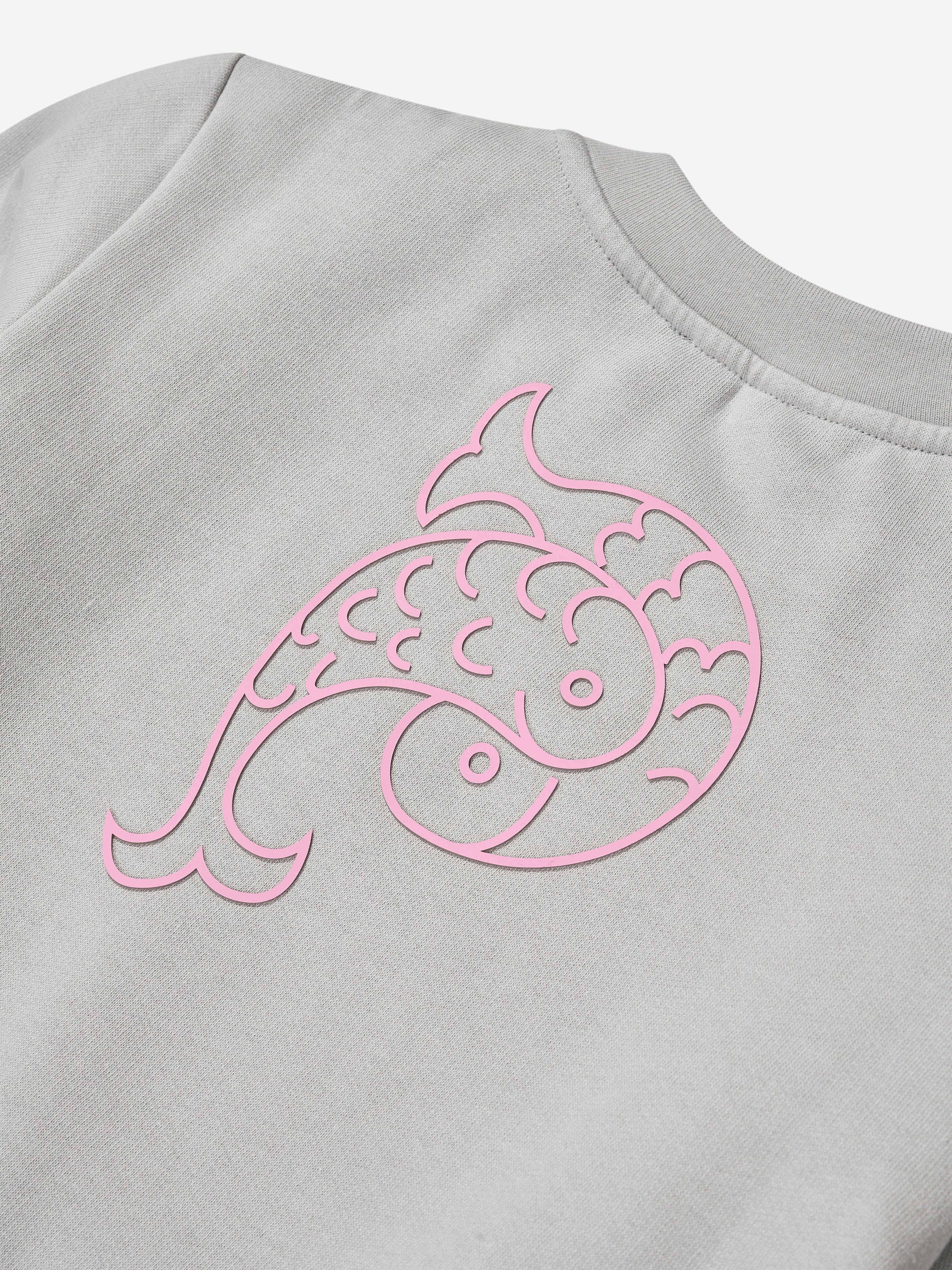 Pucci Girls Logo Sweatshirt in Grey Cheap Nicekicks