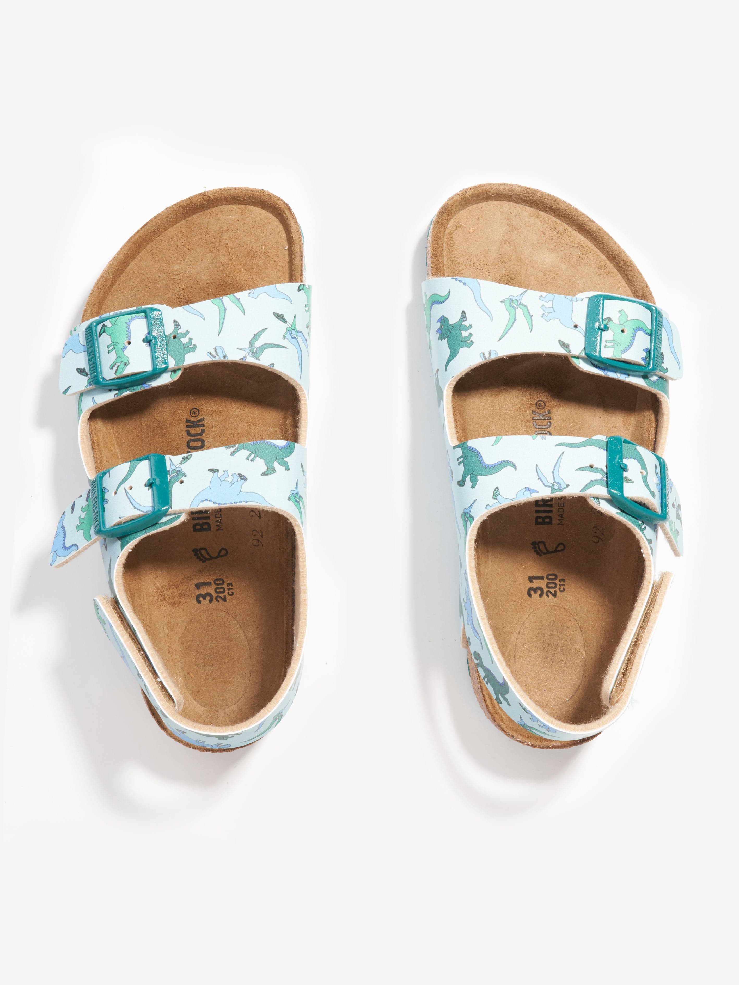 BIRKENSTOCK Boys Milano Big Dino Sandals in Blue New Arrival