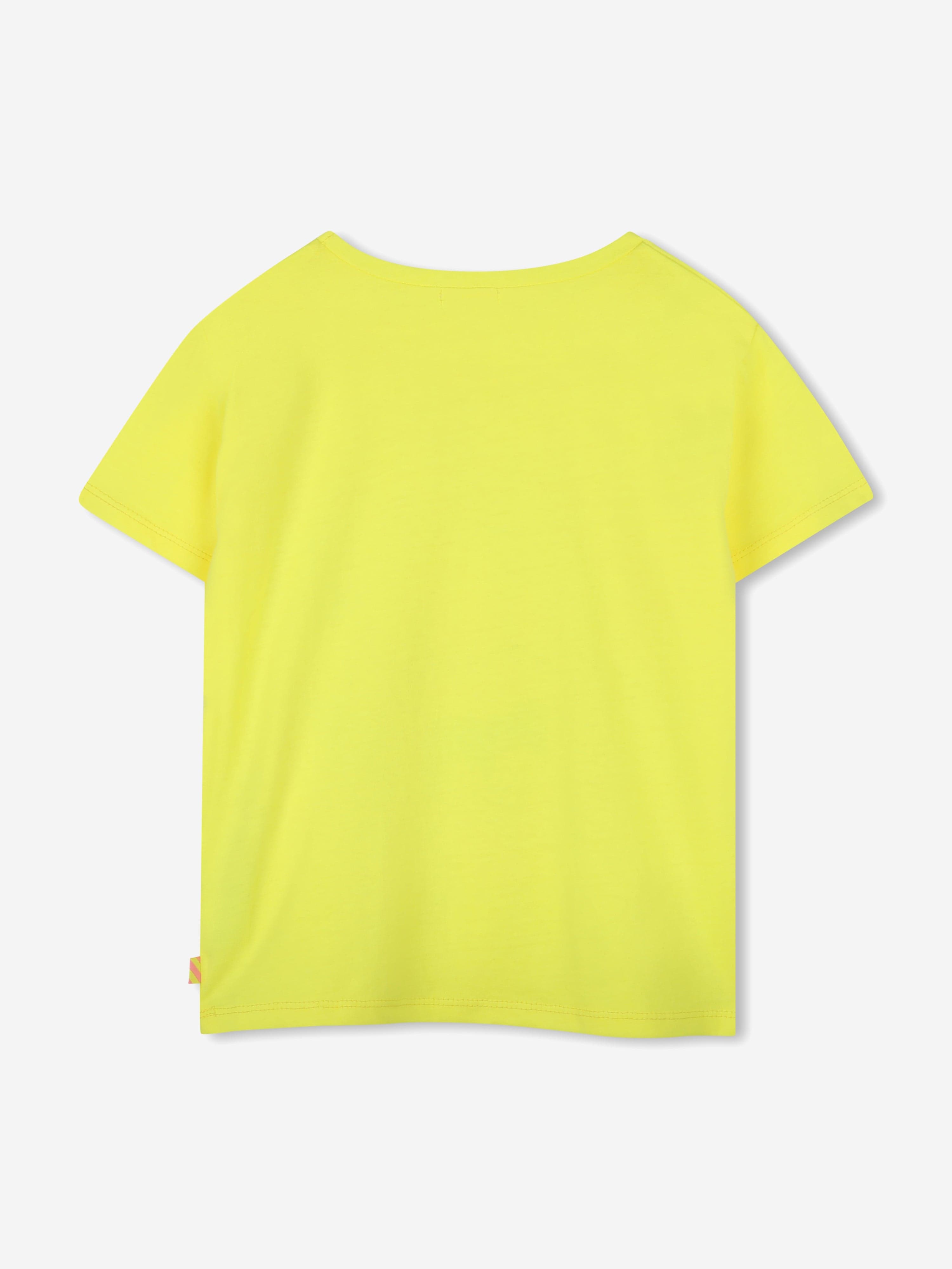 Girls Sequin Illustrated T-Shirt in Yellow Cheap Online Online