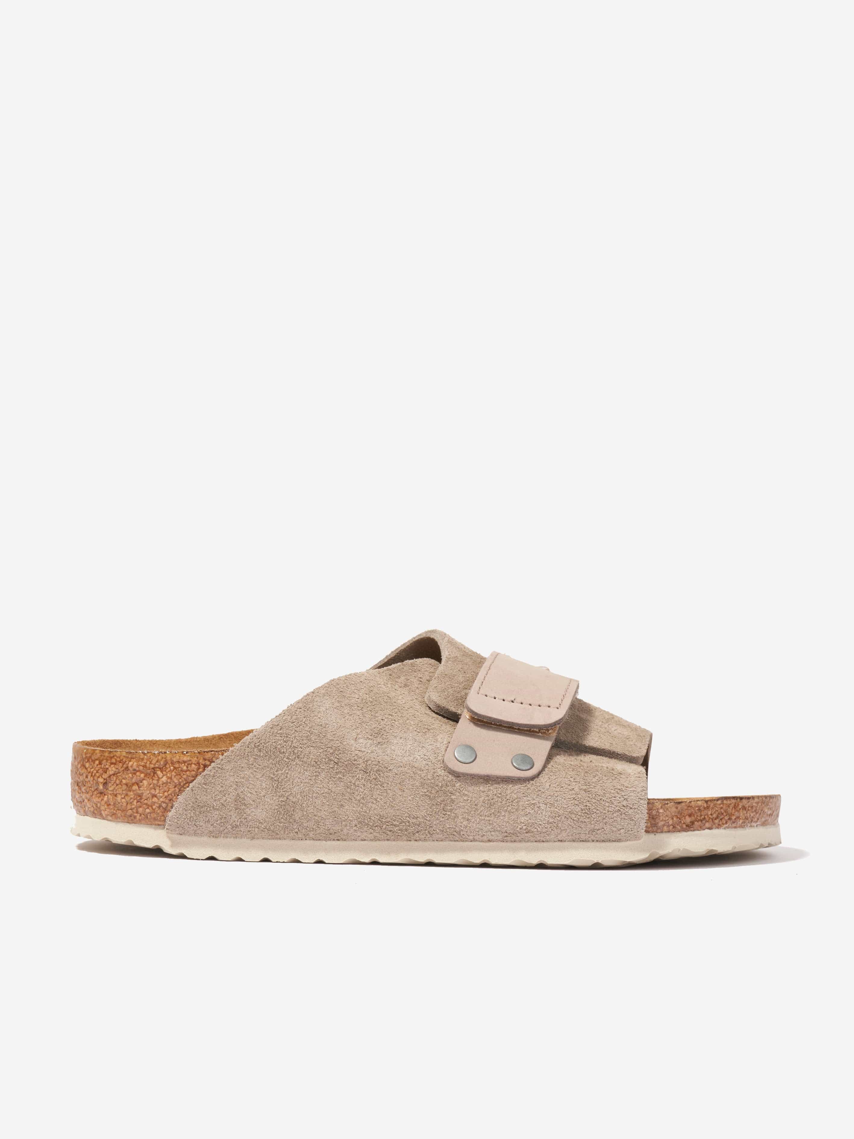 BIRKENSTOCK Kids Kyoto Sandals in Taupe Free Shipping Low Cost