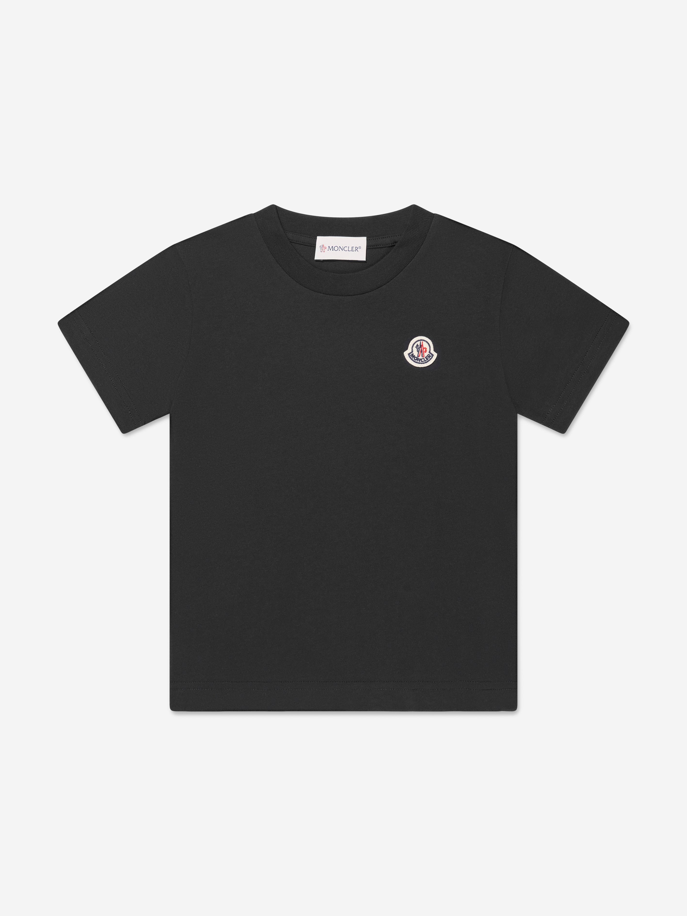 Moncler Enfant Kids Logo T-Shirt in Black Best Pices For Sale