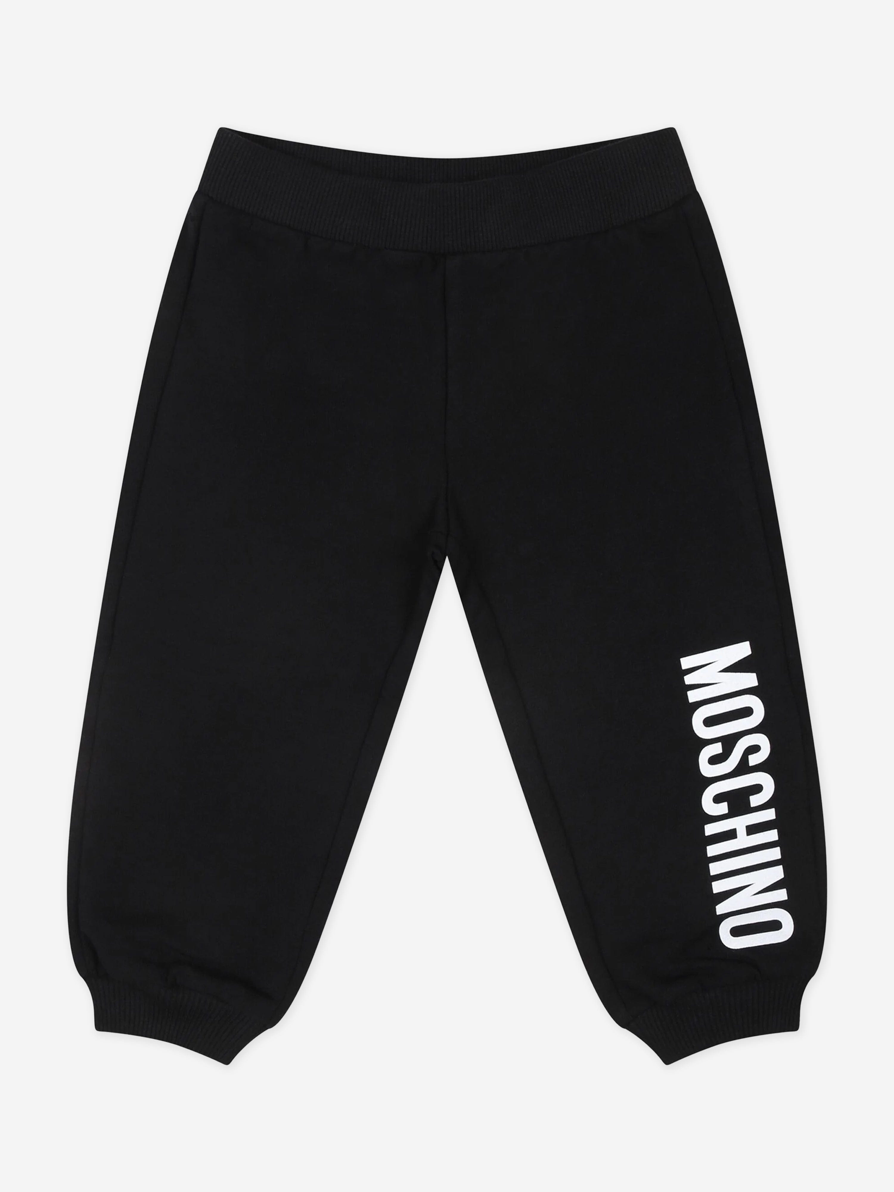 Moschino Baby Logo Joggers in Black Cheap Tumblr